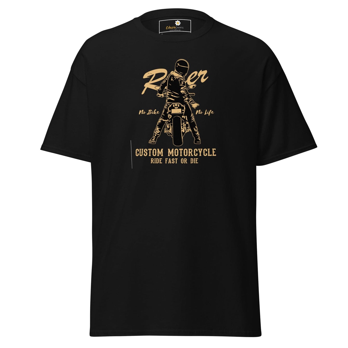 Unisex classic t-shirt - SPORT RIDER MOTORCYCLE - REGULAR - Black / S