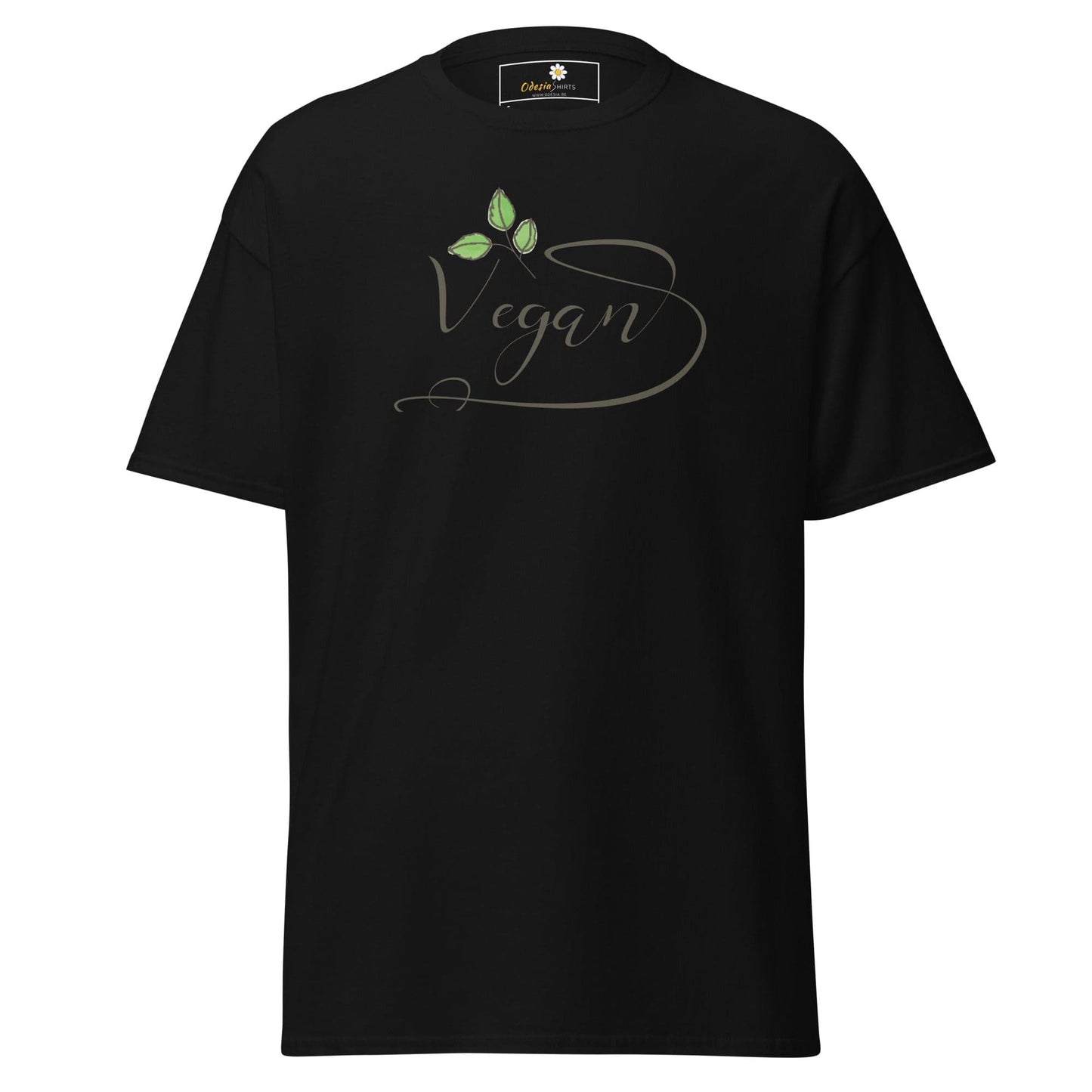 Unisex classic t-shirt - VEGAN GLORY - REGULAR - Black / S