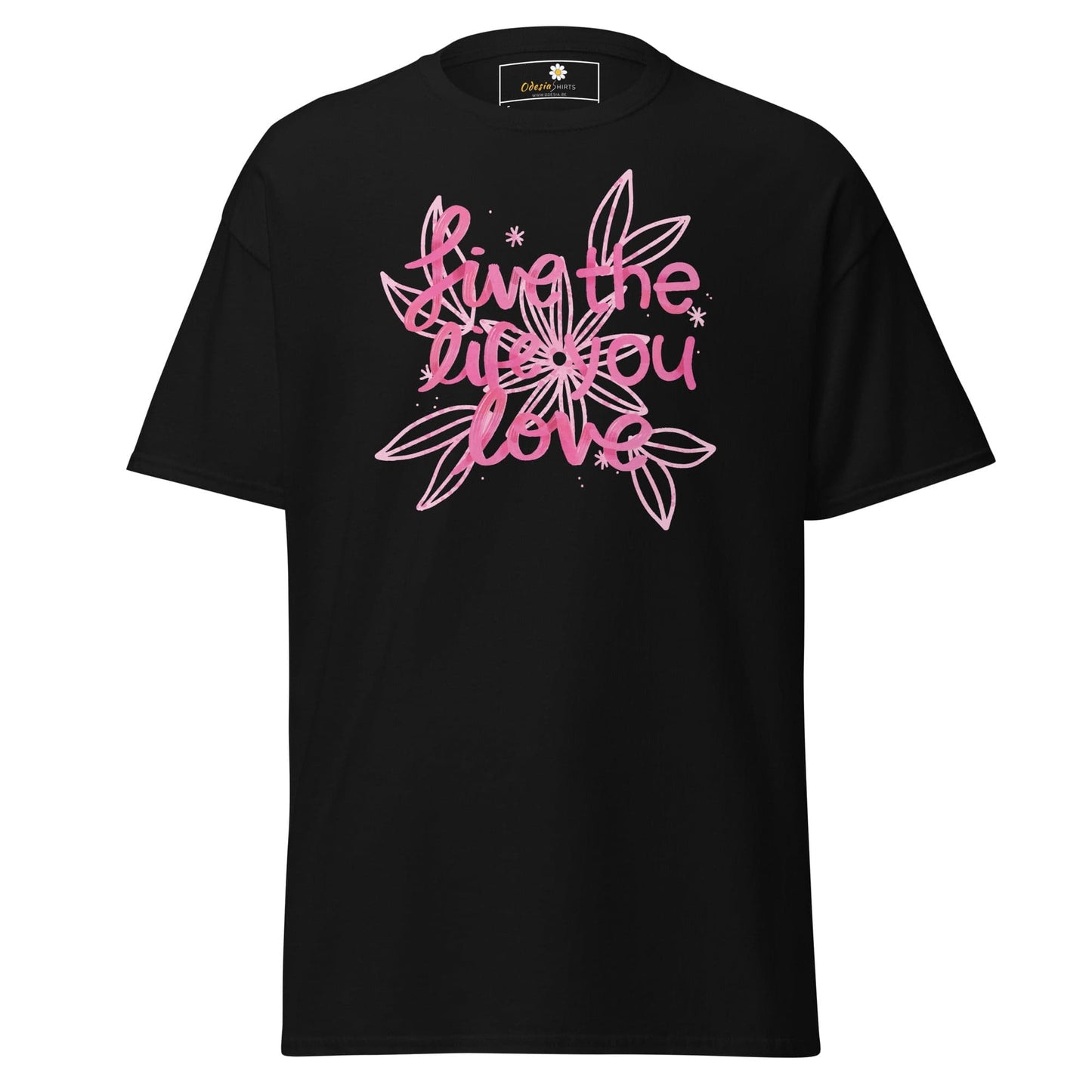 Unisex classic t-shirt - POSITIVE LIFE YOUR LIFE - REGULAR - Black / S