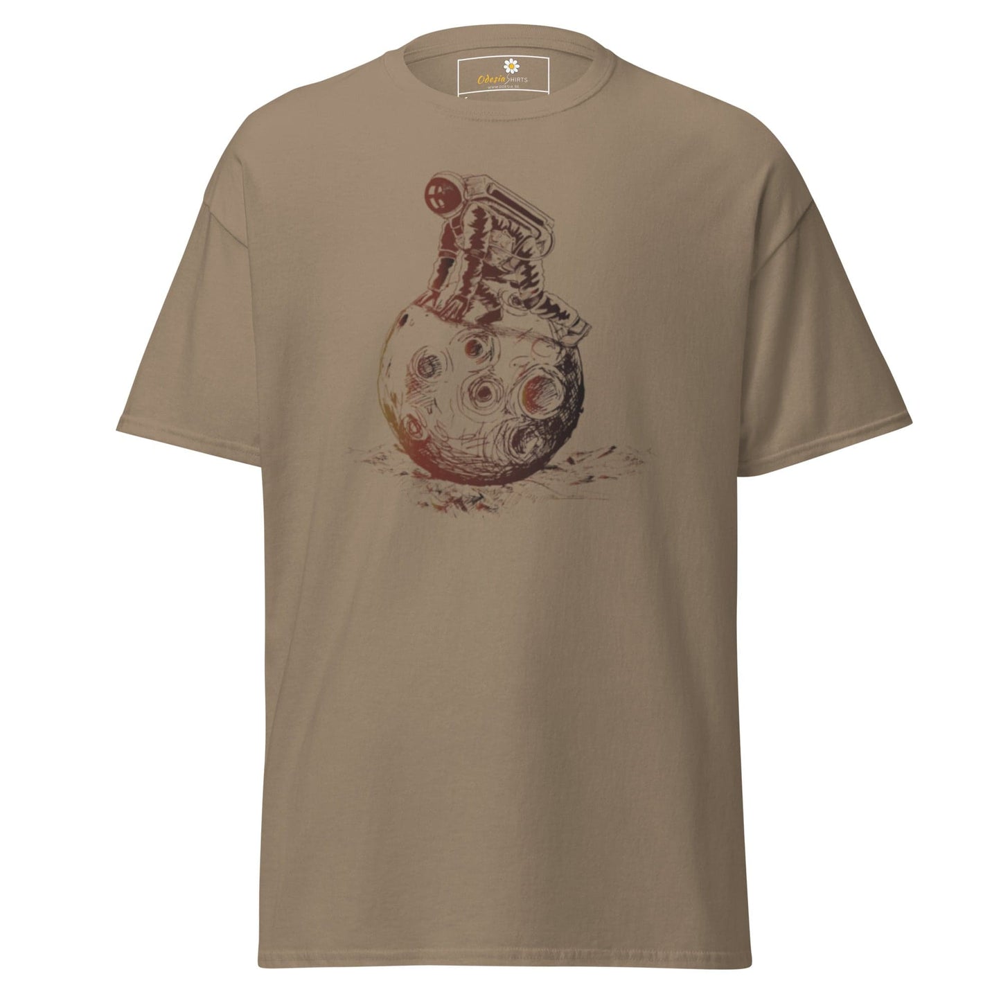 Unisex classic t-shirt - ASTRONAUT PLAYING SPACE - REGULAR - Brown Savana / S