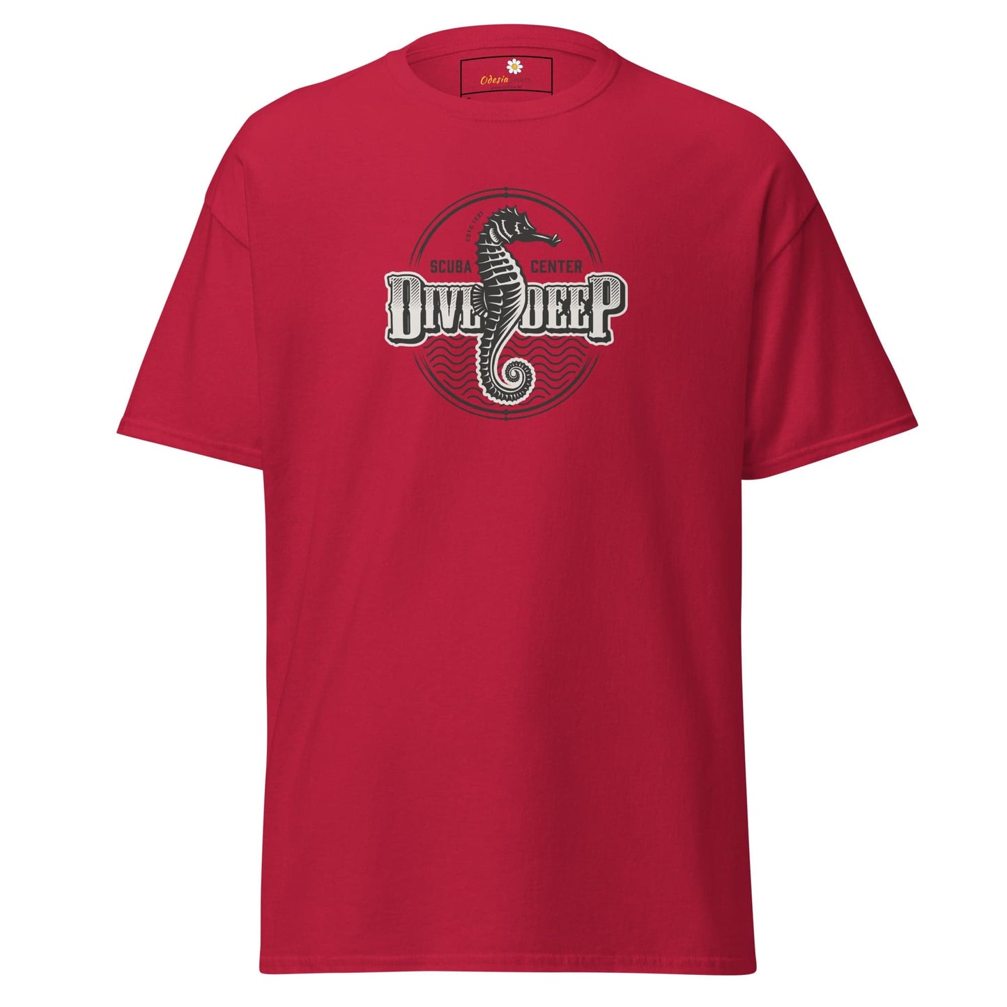 Unisex classic t-shirt - SEALIFE SEA HORSE DIVE DEEP - REGULAR - Cardinal / S