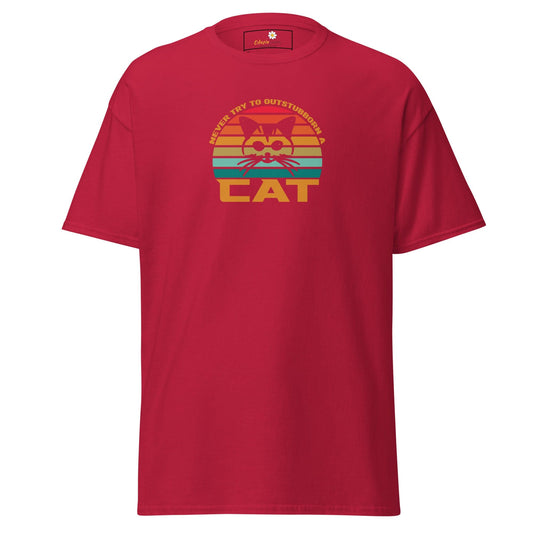 Unisex classic t-shirt - ANIMALS DONT TRY CAT - REGULAR - Cardinal / S
