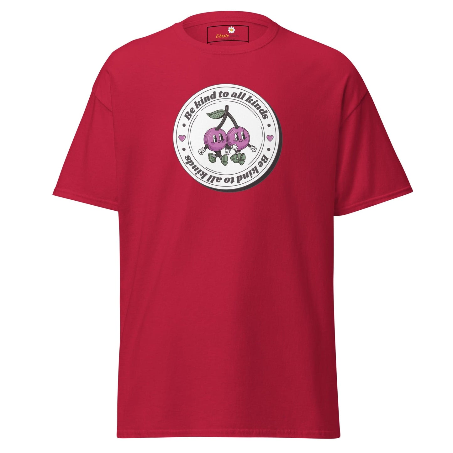 Unisex classic t-shirt - VEGAN POSITIVE BE KIND TO ALL - REGULAR - Cardinal / S