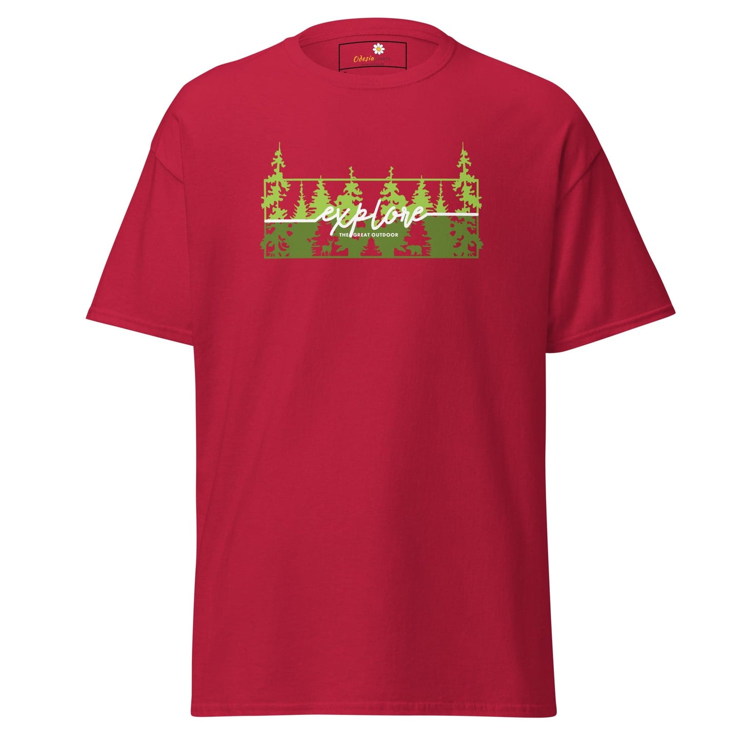 Unisex classic t-shirt - ADVENTURE EXPLORE TREES- REGULAR - Cardinal / S