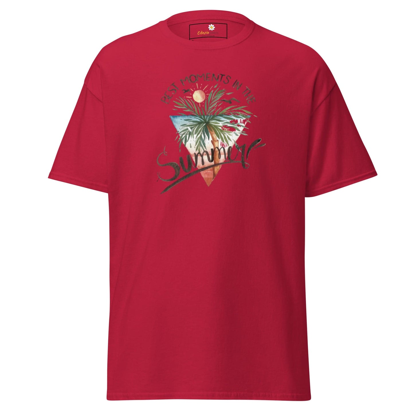 Unisex classic t-shirt - SUMMER SCENE - REGULAR - Cardinal / S