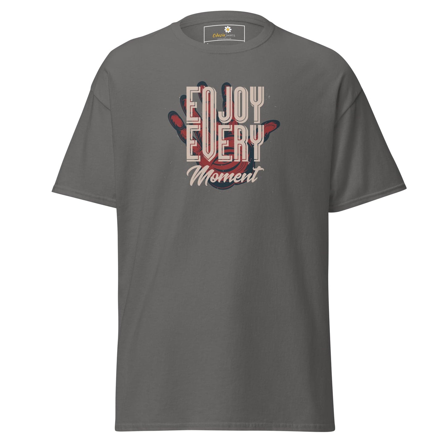Unisex classic t-shirt - FANTASY ENJOY EVERY MOMENT - REGULAR - Charcoal / S