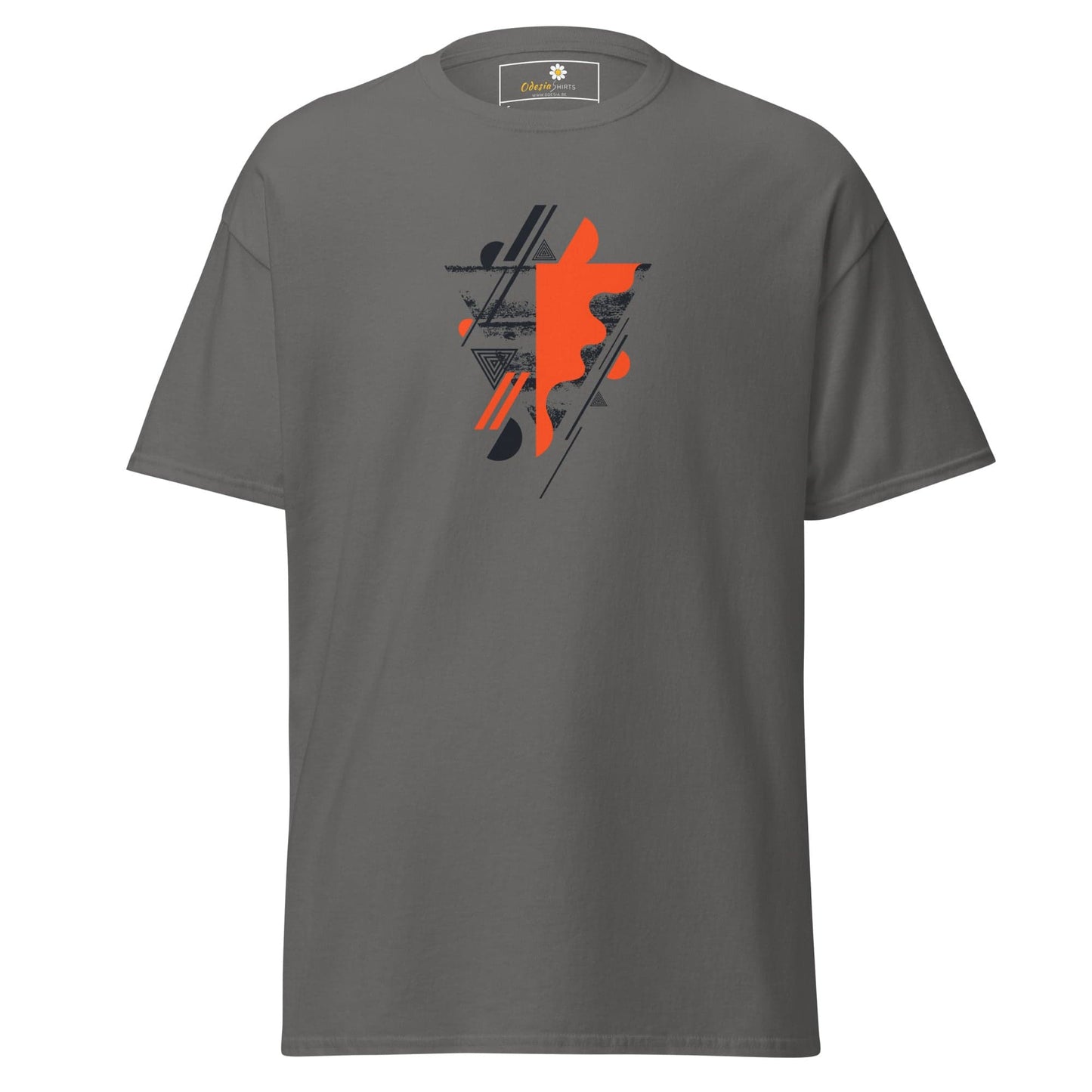 Unisex classic t-shirt - ABSTRACT SHAPES AND COLORS - REGULAR - Charcoal / S