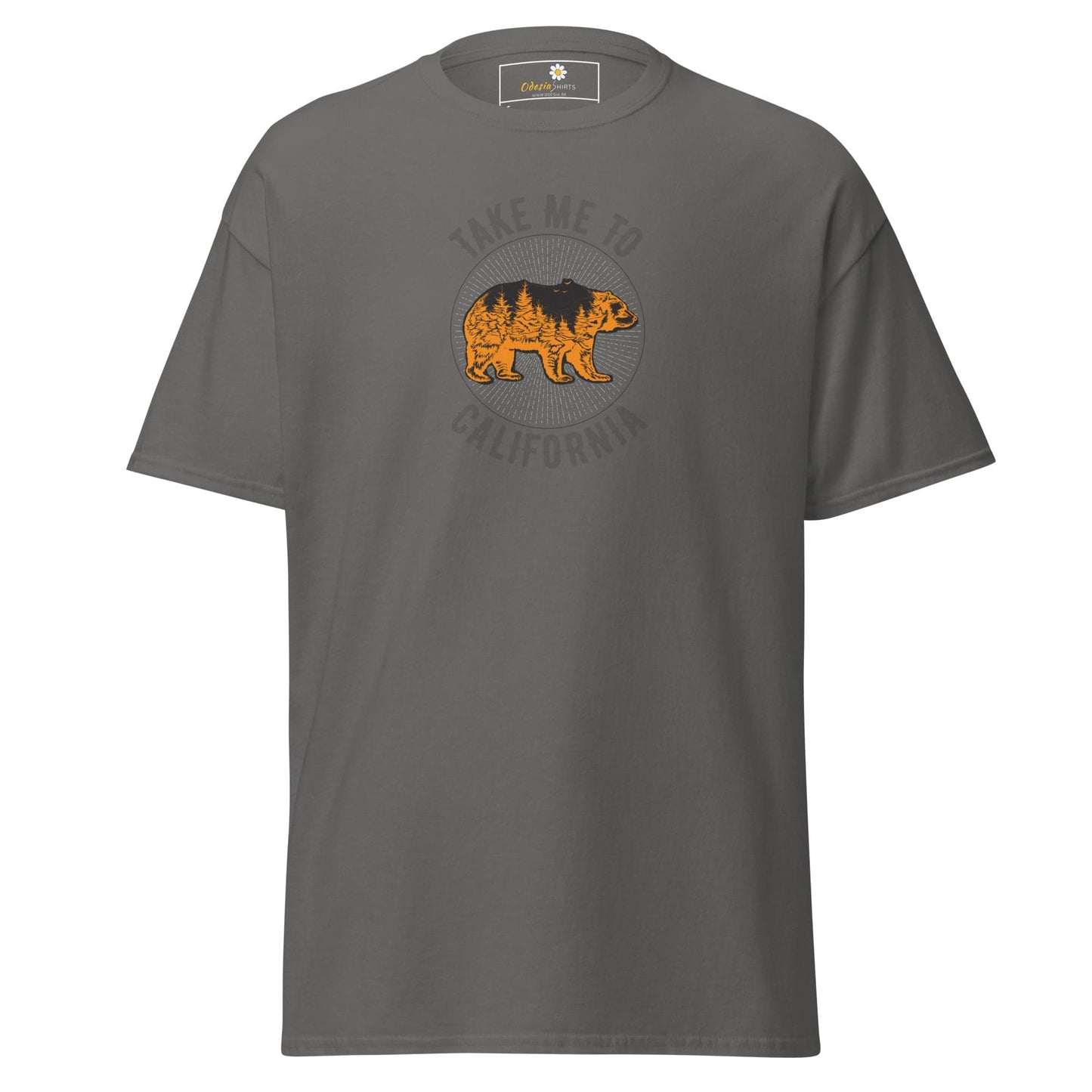 Unisex classic t-shirt - TAKE ME TO CALIFORNIA - REGULAR - Charcoal / S