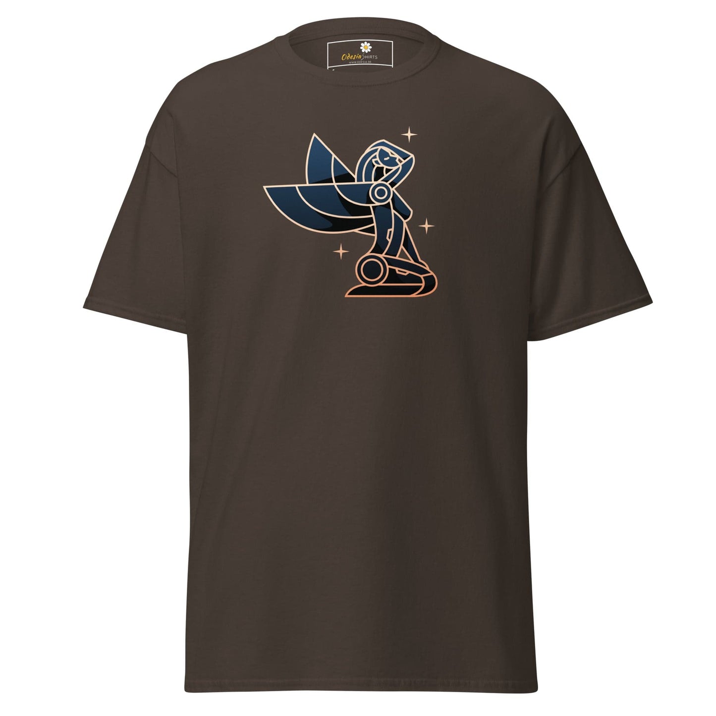 Unisex classic t-shirt - VIRGO WOMAN WINGS - REGULAR - Dark Chocolate / S