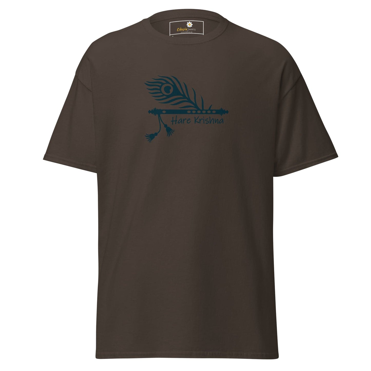 Unisex classic t-shirt - SPIRITUAL HARE KRISHNA - REGULAR - Dark Chocolate / S