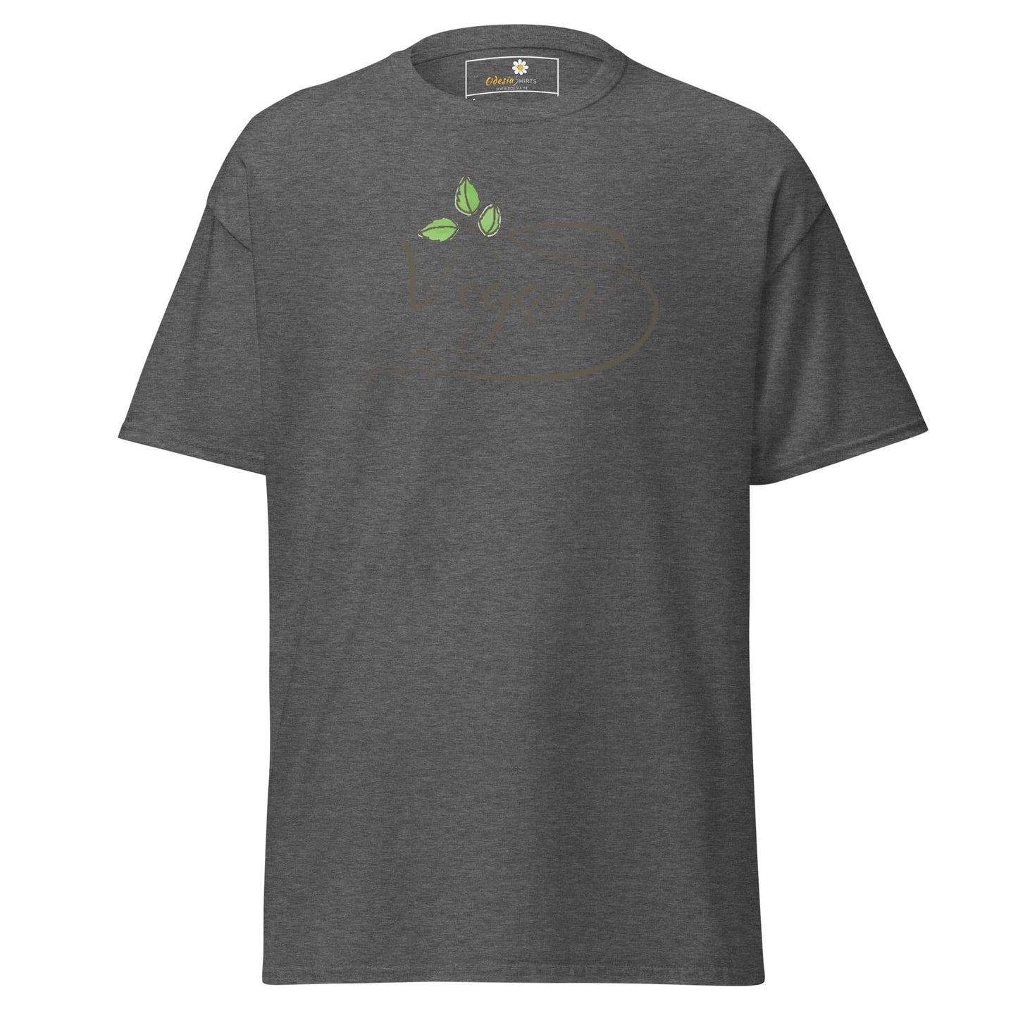 Unisex classic t-shirt - VEGAN GLORY - REGULAR - Dark Heather / S