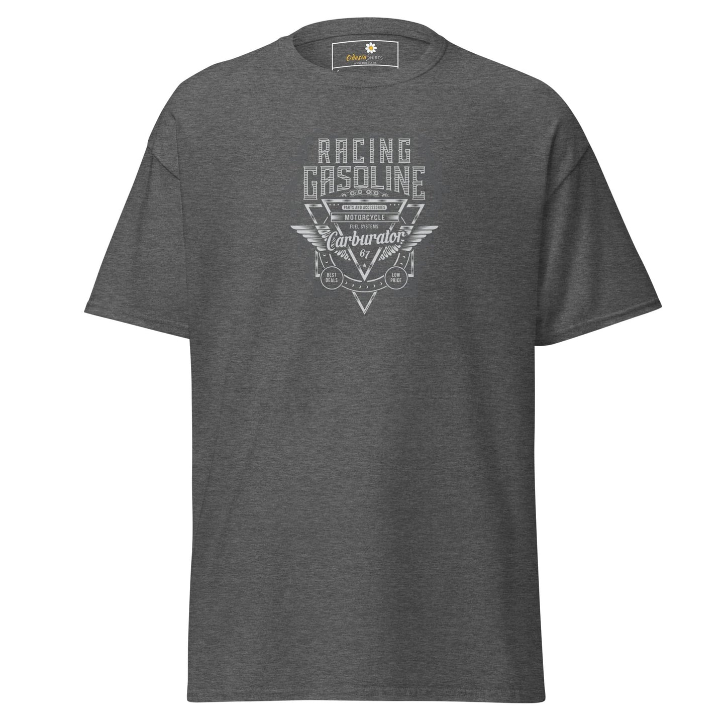 Unisex classic t-shirt - SPORT RACING CARS GASOLINE - REGULAR - Dark Heather / S
