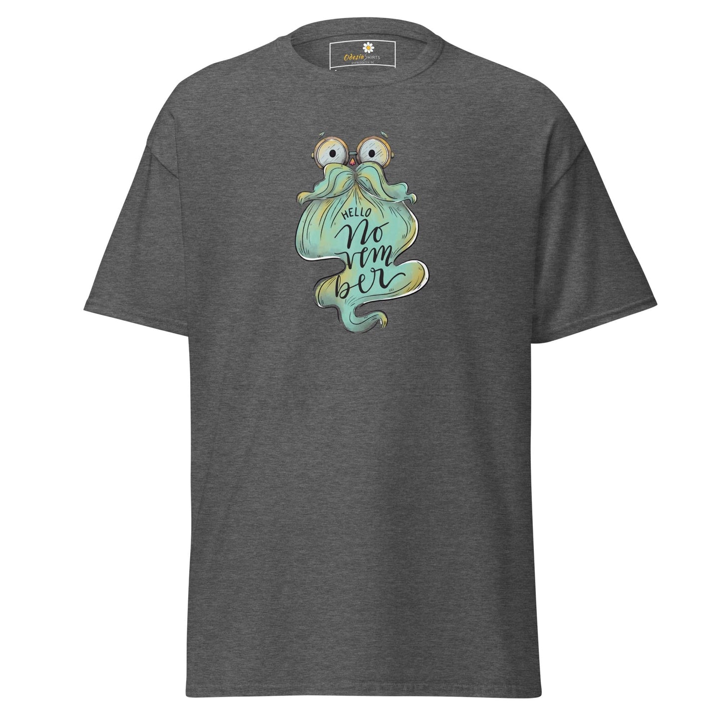 Unisex classic t-shirt - FUN HELLO NOVEMBER - REGULAR - Dark Heather / S