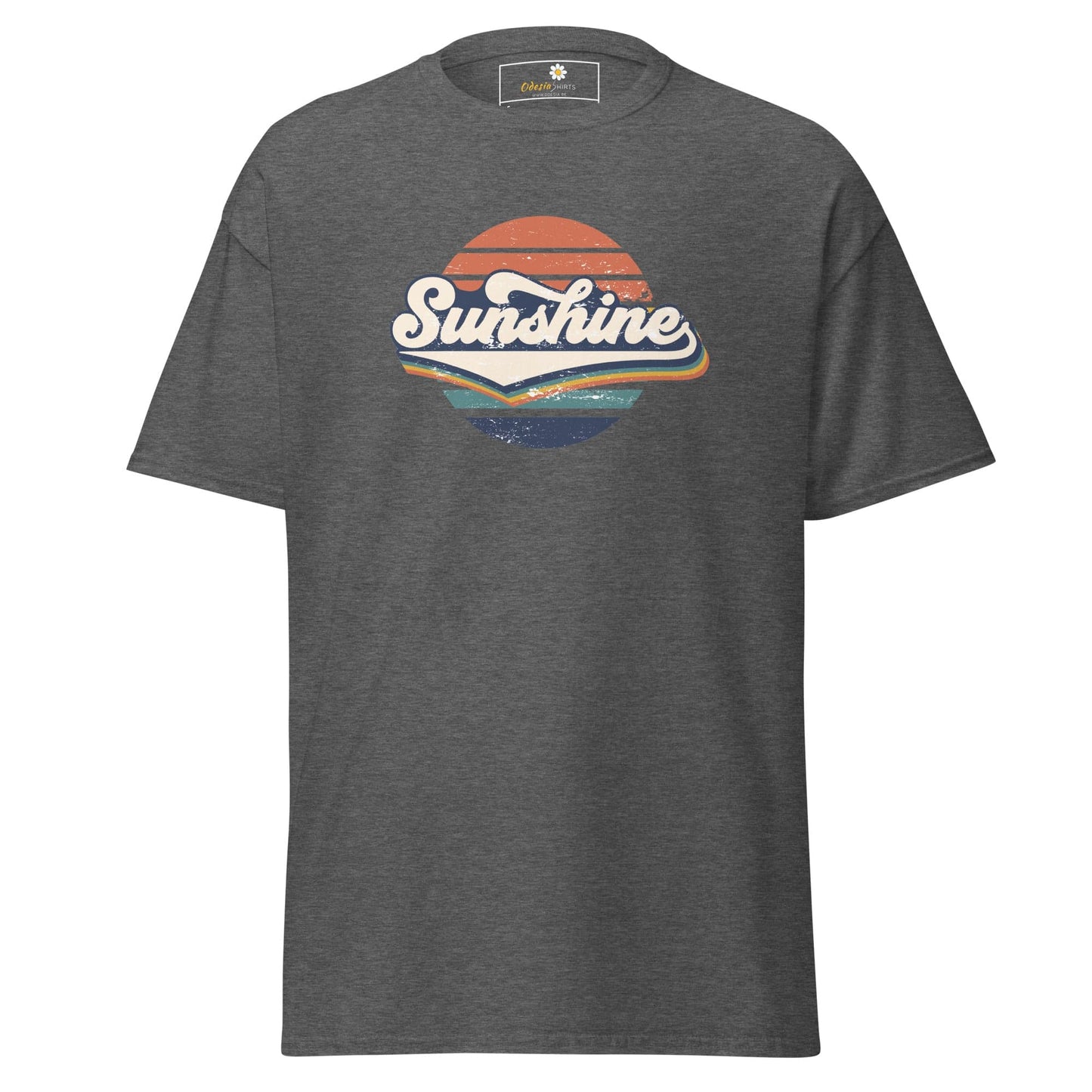 Unisex classic t-shirt - SUMMER SUNSHINE - REGULAR - Dark Heather / S