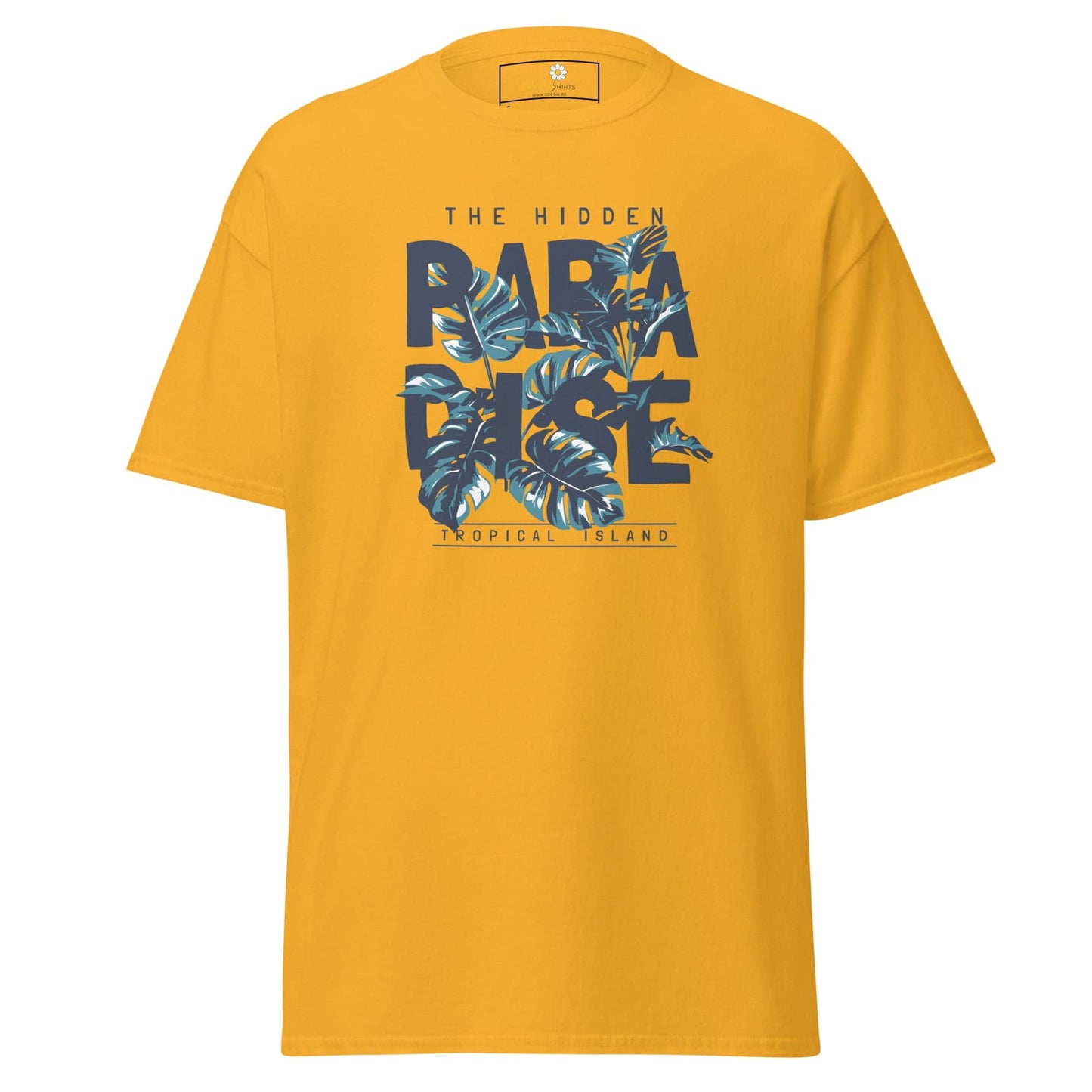 Unisex classic t-shirt - SUMMER HIDDEN PARADISE - REGULAR - Gold / S