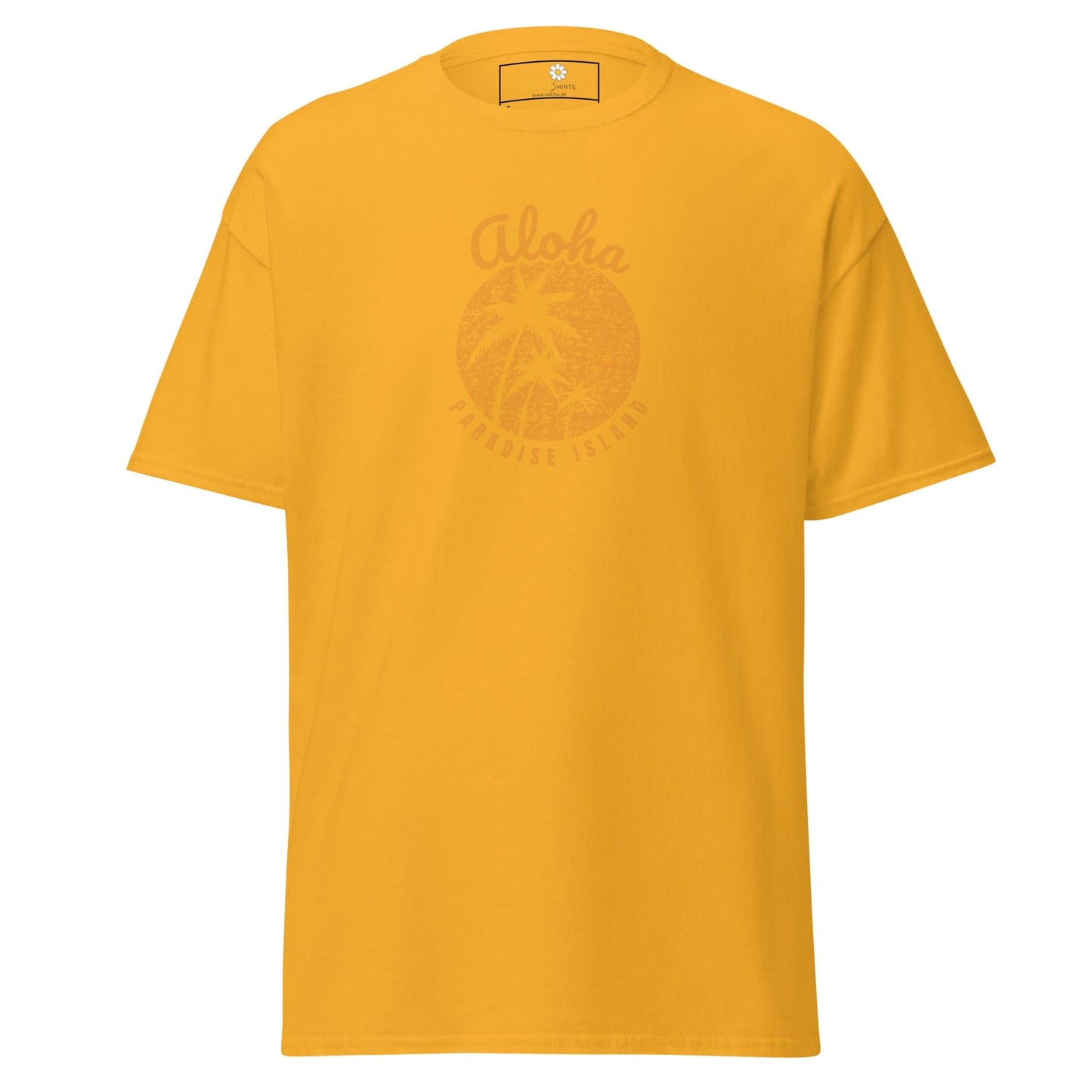 Unisex classic t-shirt - SUMMER COUNTRY PARADISE ISLAND - REGULAR - Gold / S