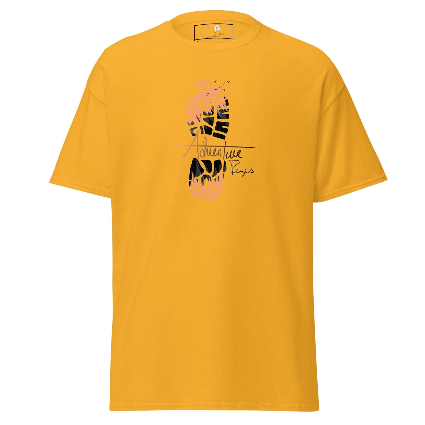 Unisex classic t-shirt - MISC FOOTSTEP - REGULAR - Gold / S
