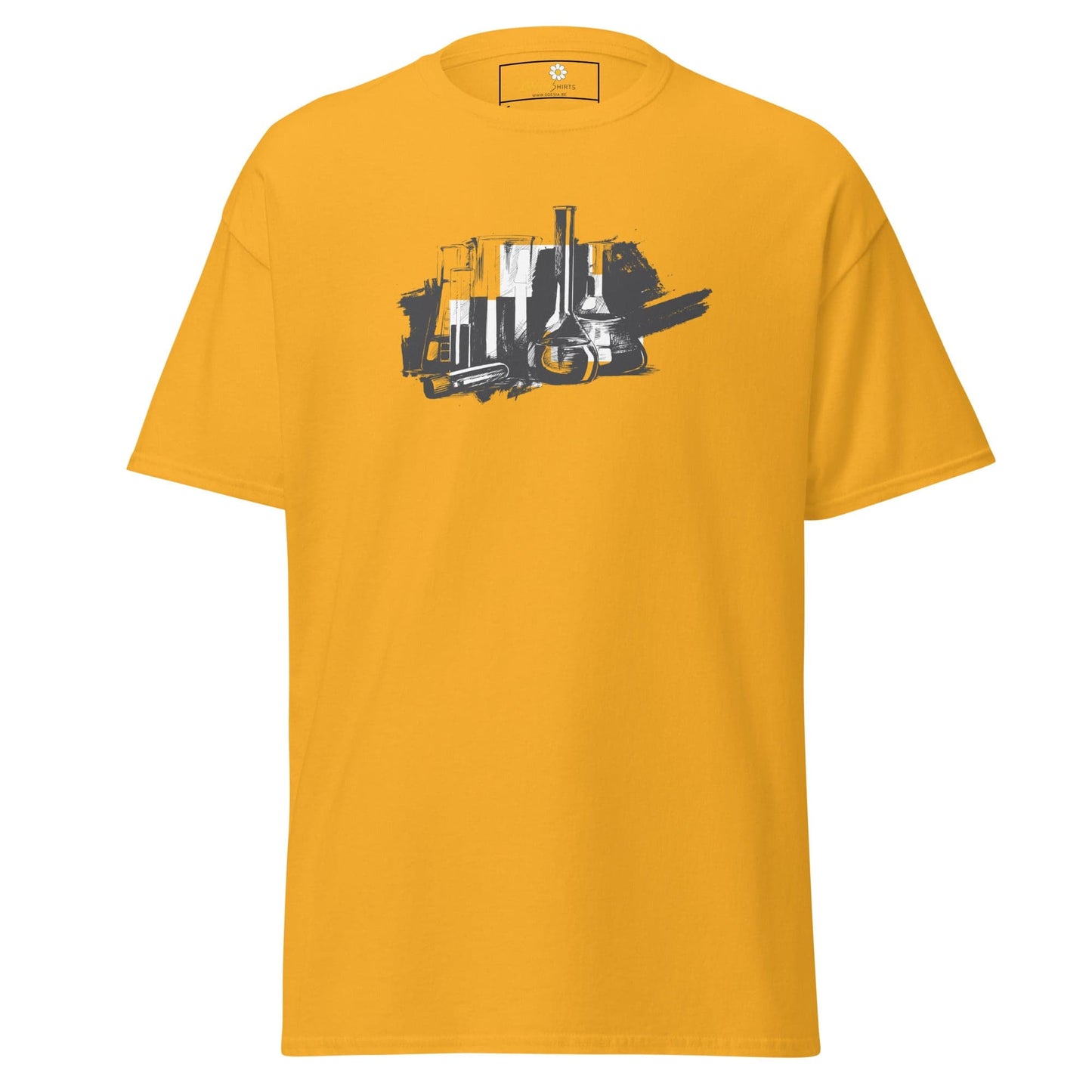 Unisex classic t-shirt - SKILLS CHEMISTRY - REGULAR - Gold / S