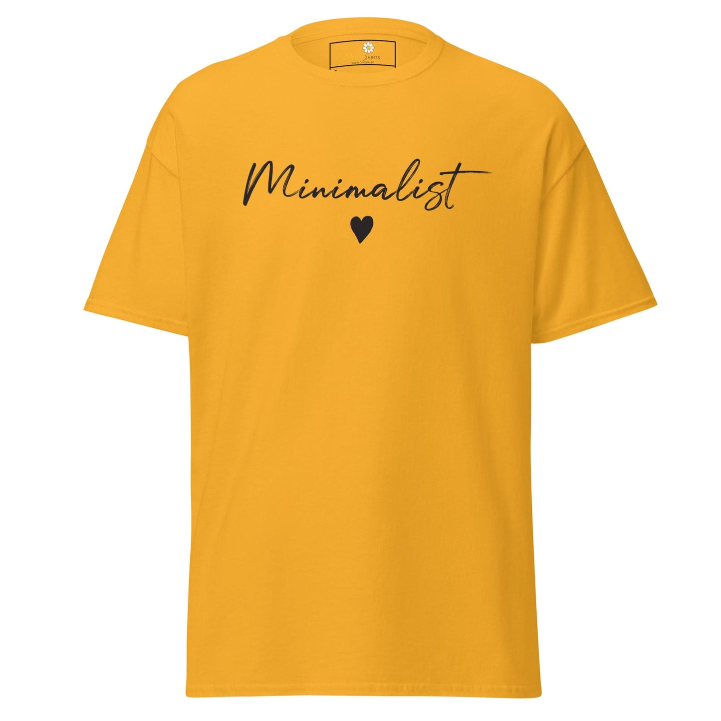 Unisex classic t-shirt - TEXT MINIMALIST - REGULAR - Gold / S