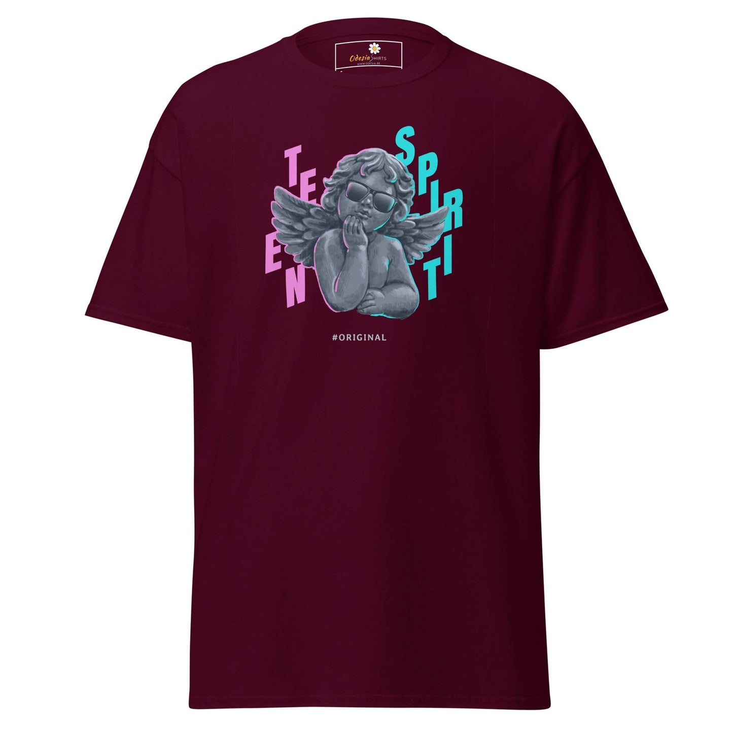 Unisex classic t-shirt - FANTASY TEEN SPIRIT - REGULAR - Maroon / S