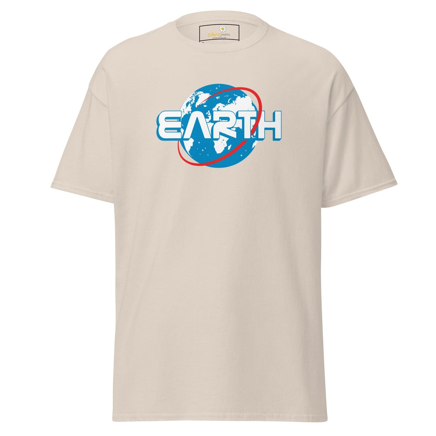 Unisex classic t-shirt - SPACE ASTRONAUT EARTH - REGULAR - Natural / S