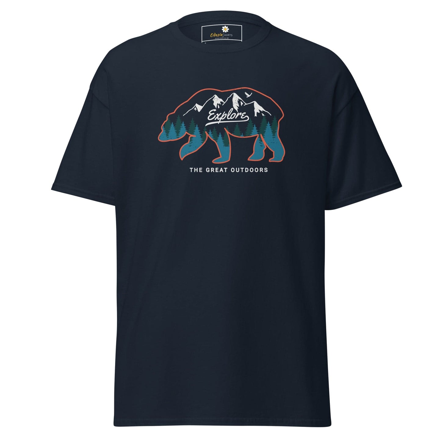 Unisex classic t-shirt ADVENTURE GREAT OUTDOORS - REGULAR - Navy / S