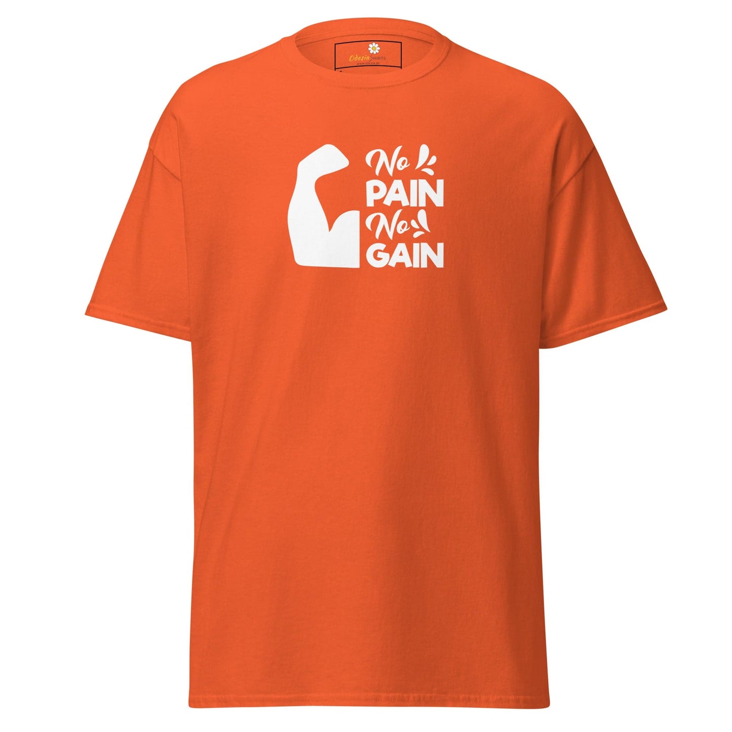 Unisex classic t-shirt - SPORT BIG MUSCLES - REGULAR - Orange / S