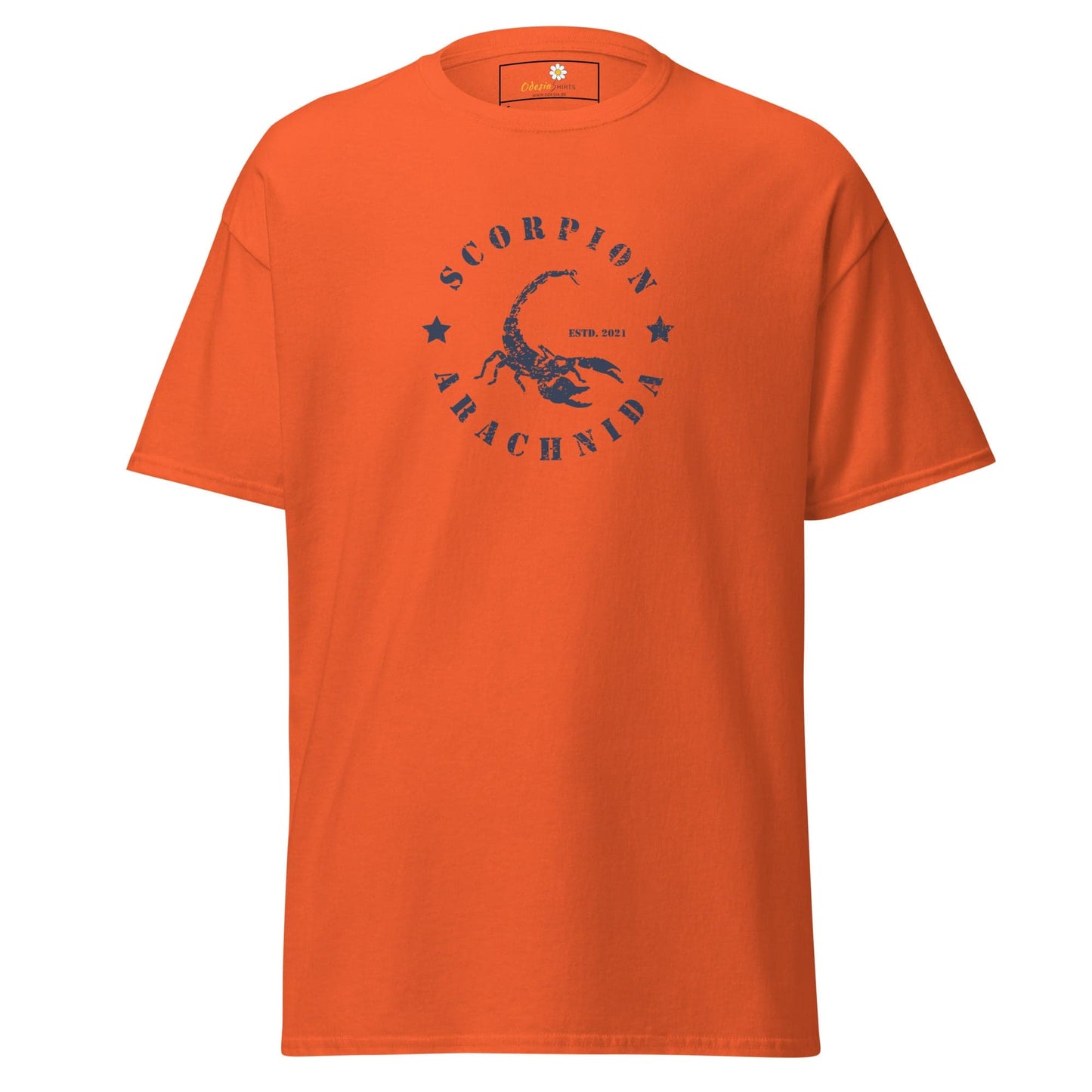 Unisex classic t-shirt - WILD LIFE SCORPION - REGULAR - Orange / S