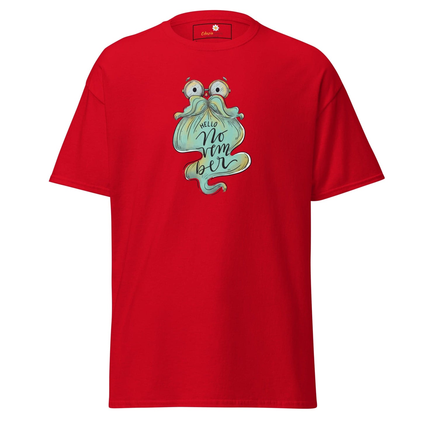 Unisex classic t-shirt - FUN HELLO NOVEMBER - REGULAR - Red / S