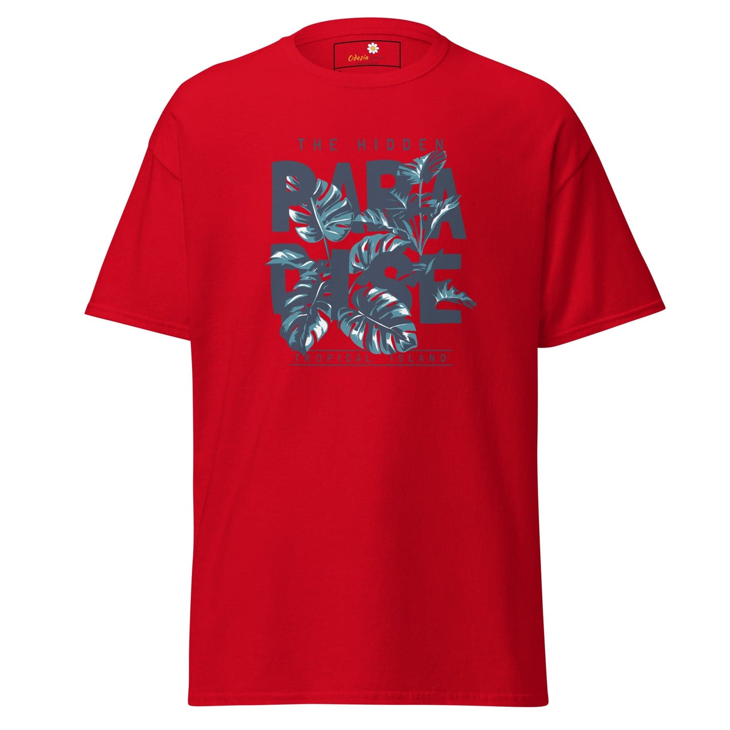 Unisex classic t-shirt - SUMMER HIDDEN PARADISE - REGULAR - Red / S