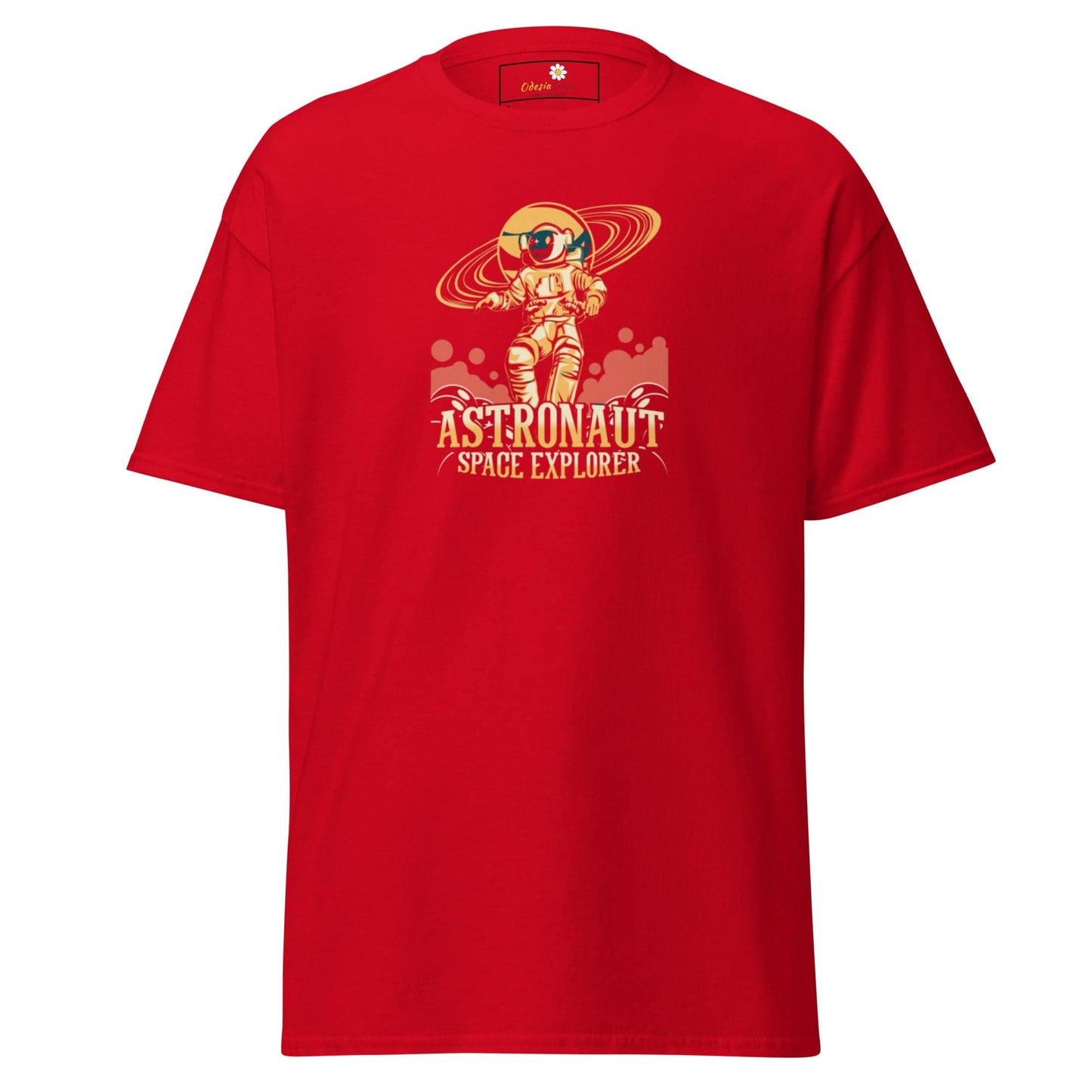 Unisex classic t-shirt - ASTRONAUT SPACE EXPLORER - REGULAR - Red / S