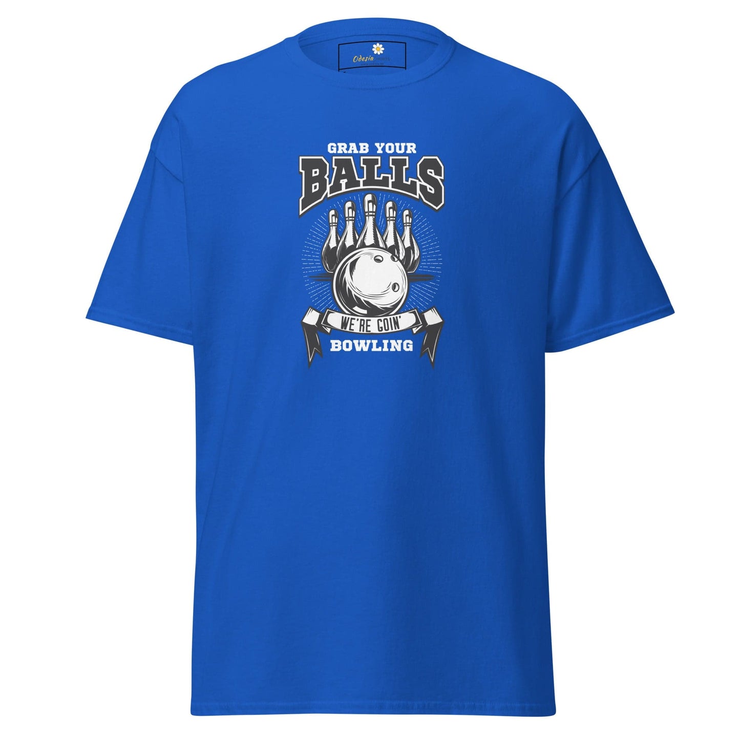Unisex classic t-shirt - SPORT GRAB BALLS BOWLING - REGULAR - Royal / S
