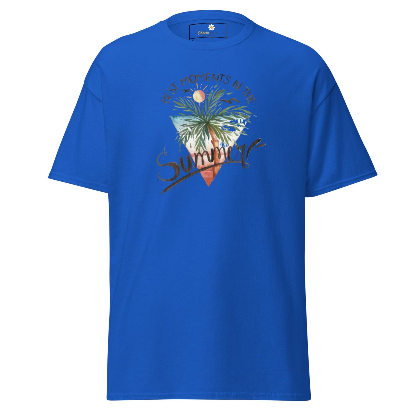 Unisex classic t-shirt - SUMMER SCENE - REGULAR - Royal / S