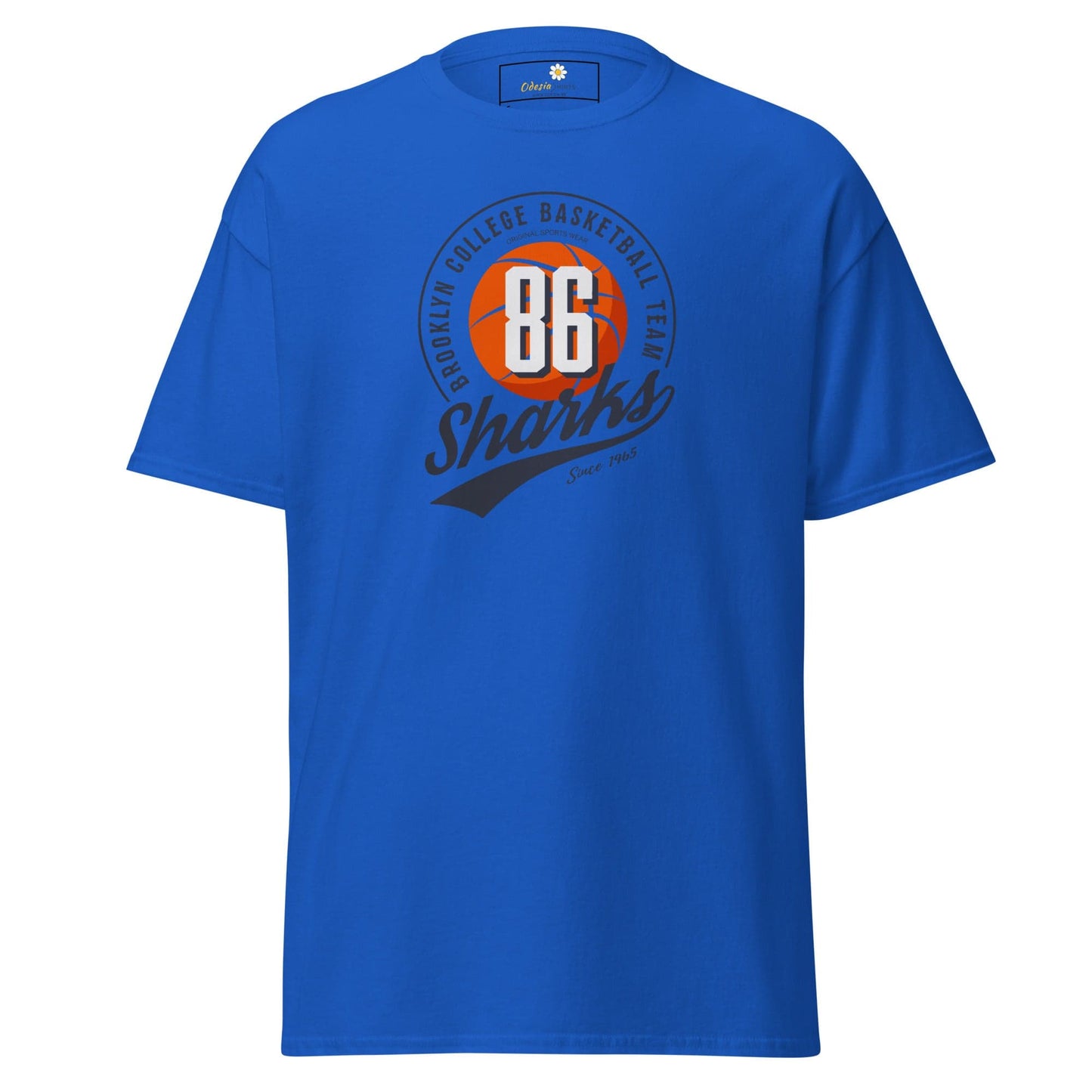 Unisex classic t-shirt - SPORT 86 SHARKS - REGULAR - Royal / S