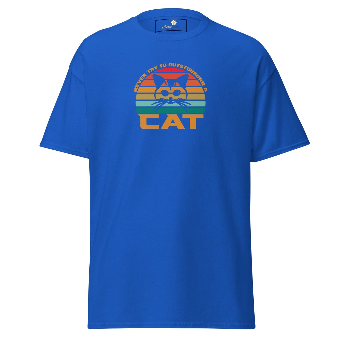 Unisex classic t-shirt - ANIMALS DONT TRY CAT - REGULAR - Royal / S