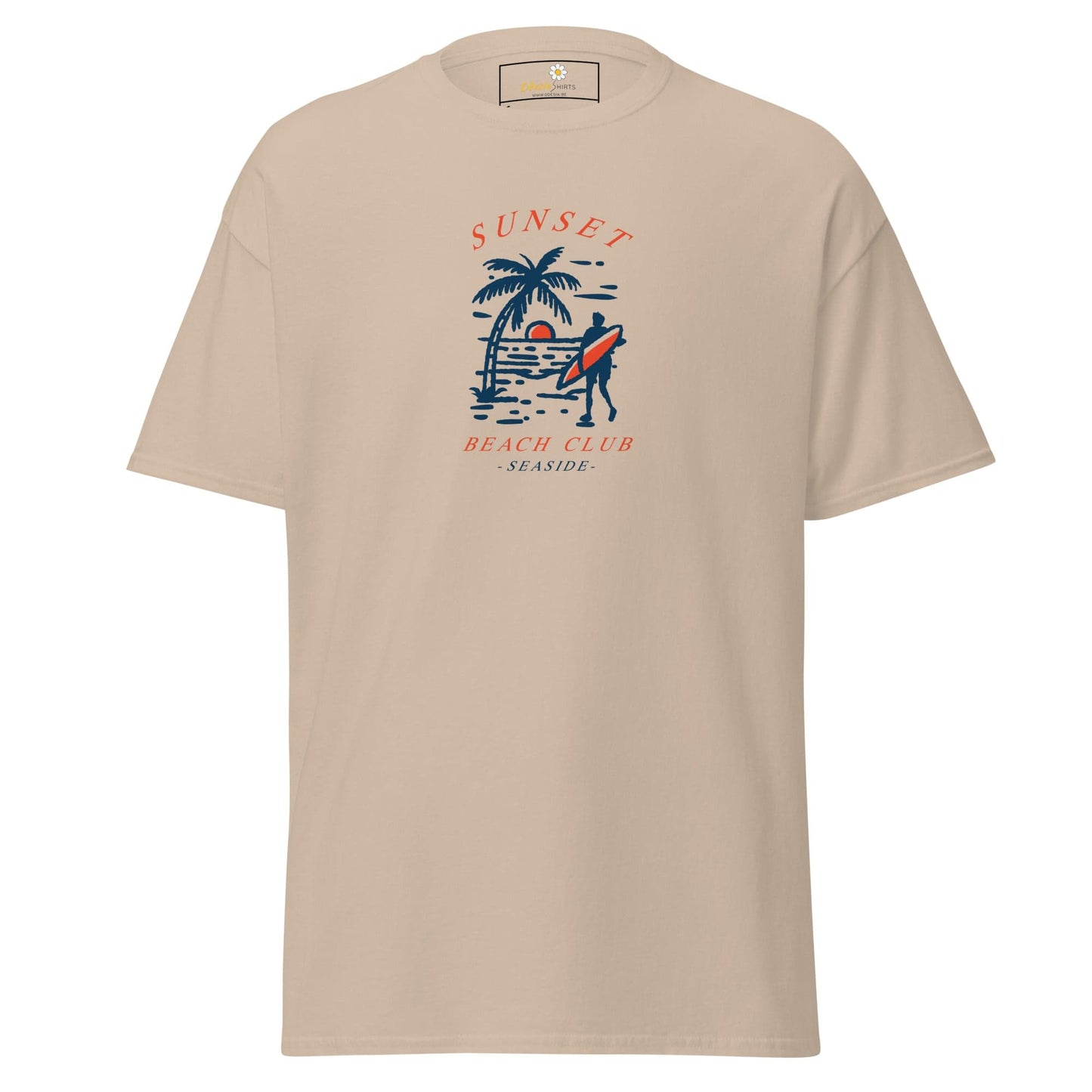 Unisex classic t-shirt - SUMMER SUNSET BEACHT CLUB - REGULAR - Sand / S