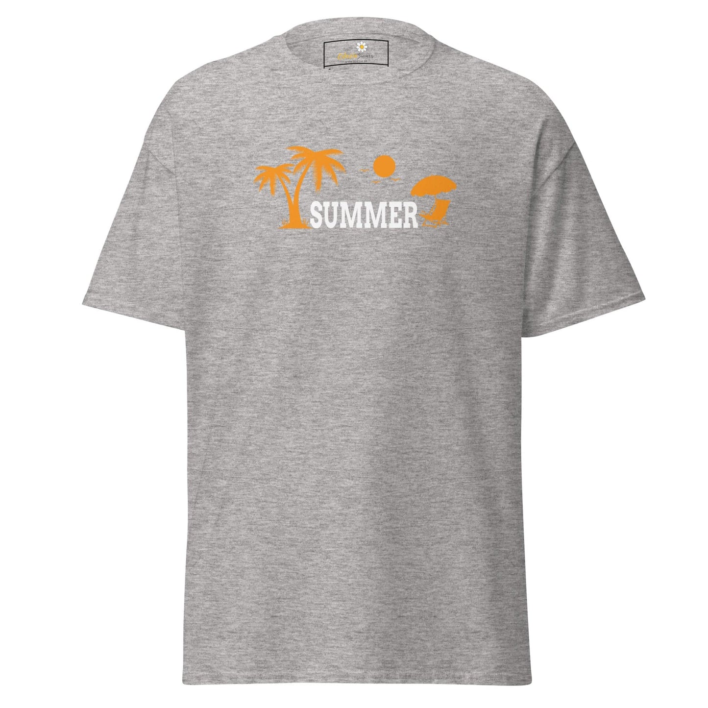 Unisex classic t-shirt - SUMMER TREES YEAH - REGULAR - Sport Grey / S