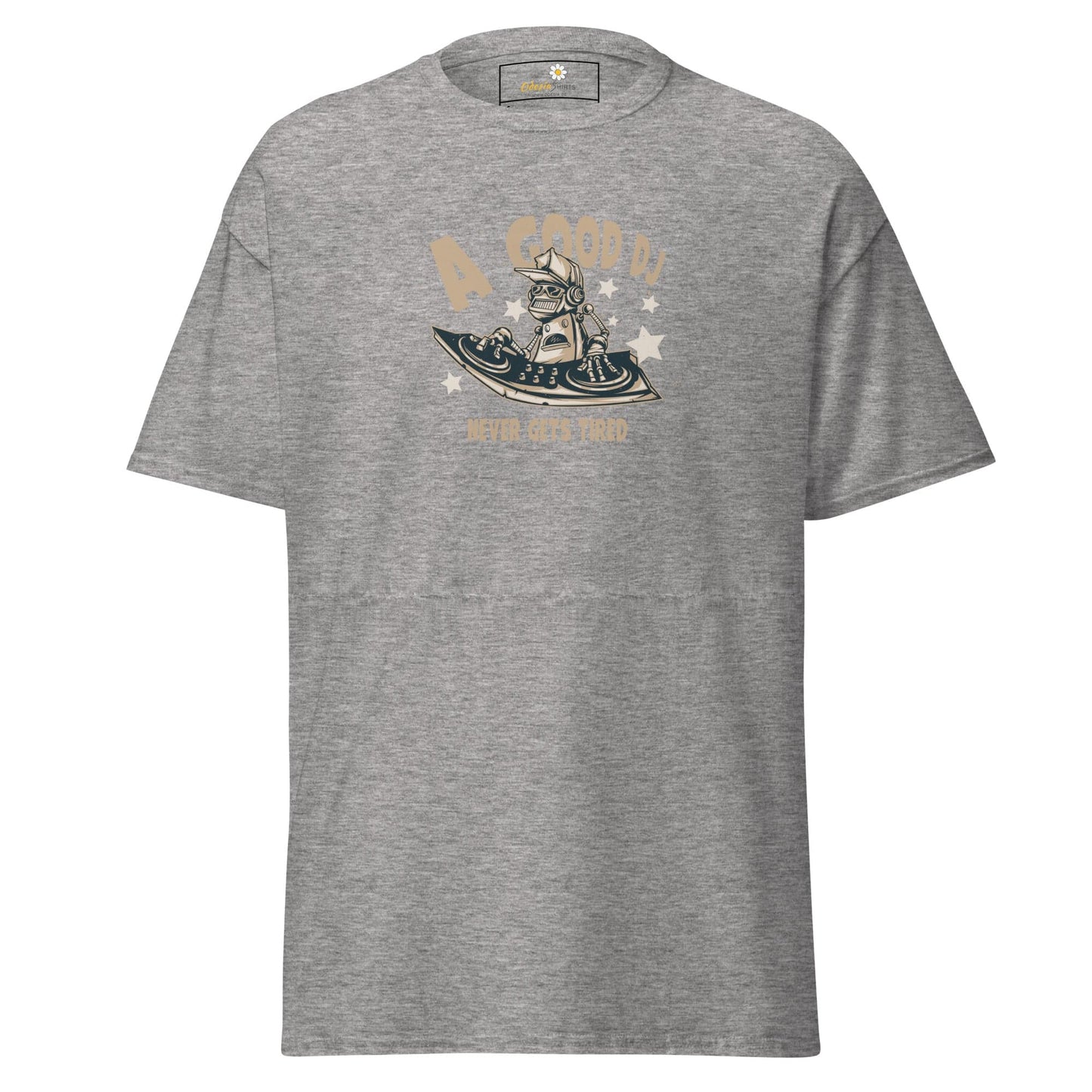 Unisex classic t-shirt - A GOOD DJ NEVER TIRED - REGULAR - Sport Grey / S