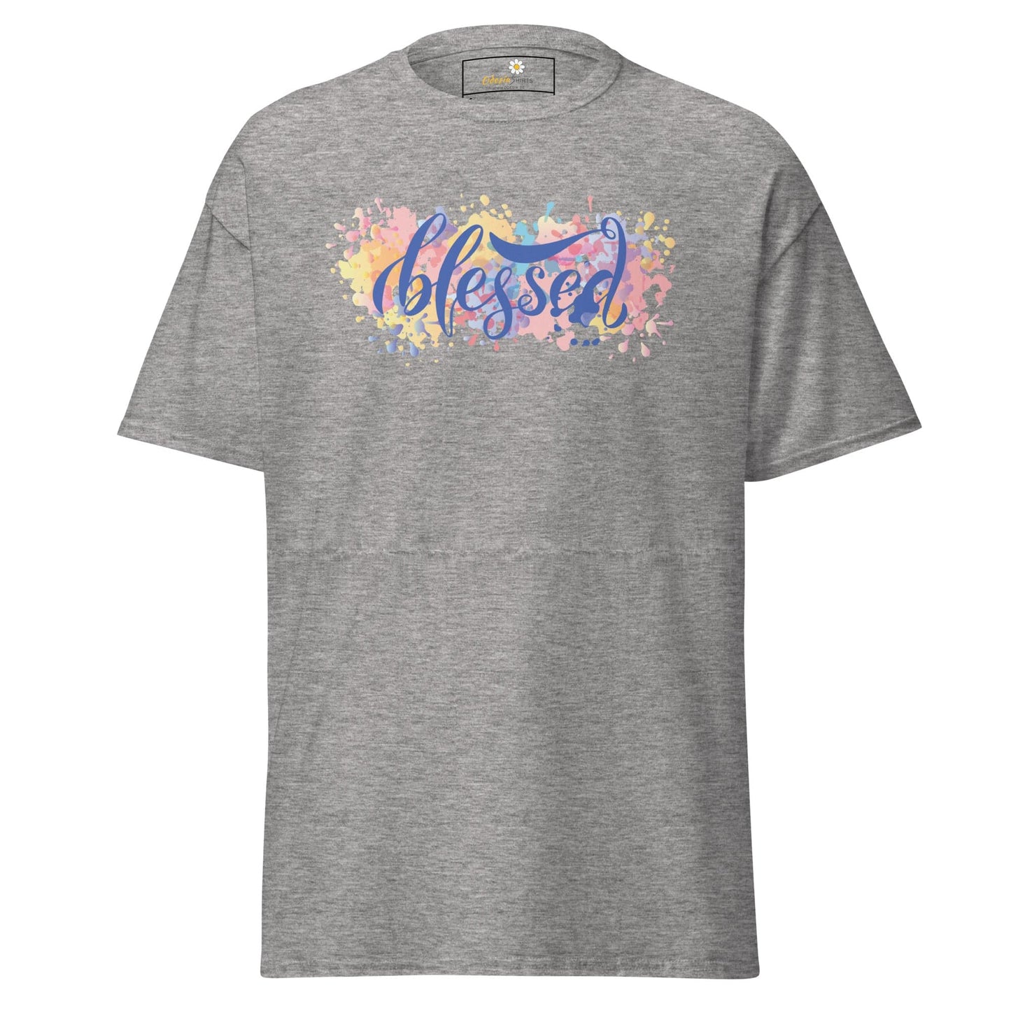 Unisex classic t-shirt - SPIRITUAL TEXT BLESSED - REGULAR - Sport Grey / S
