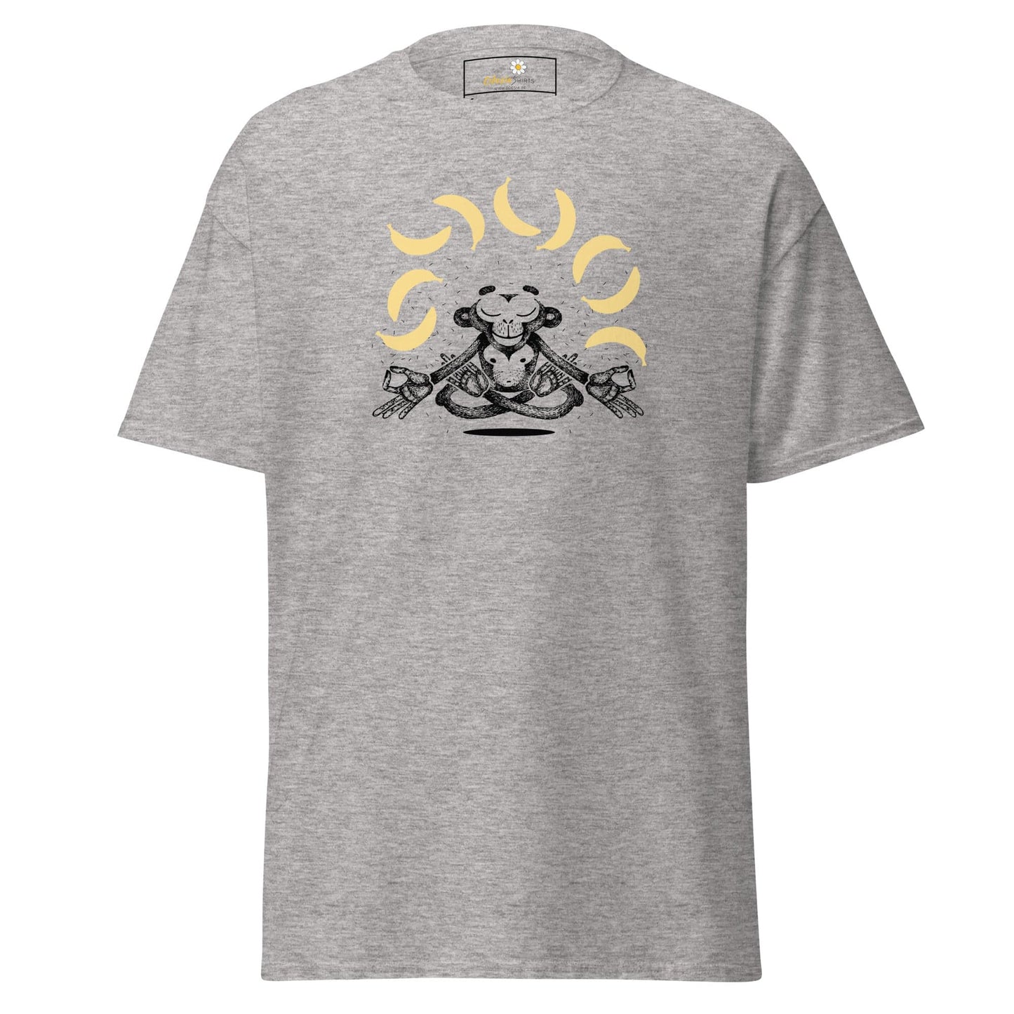 Unisex classic t-shirt - FUN MONKEY BANANA - REGULAR - Sport Grey / S