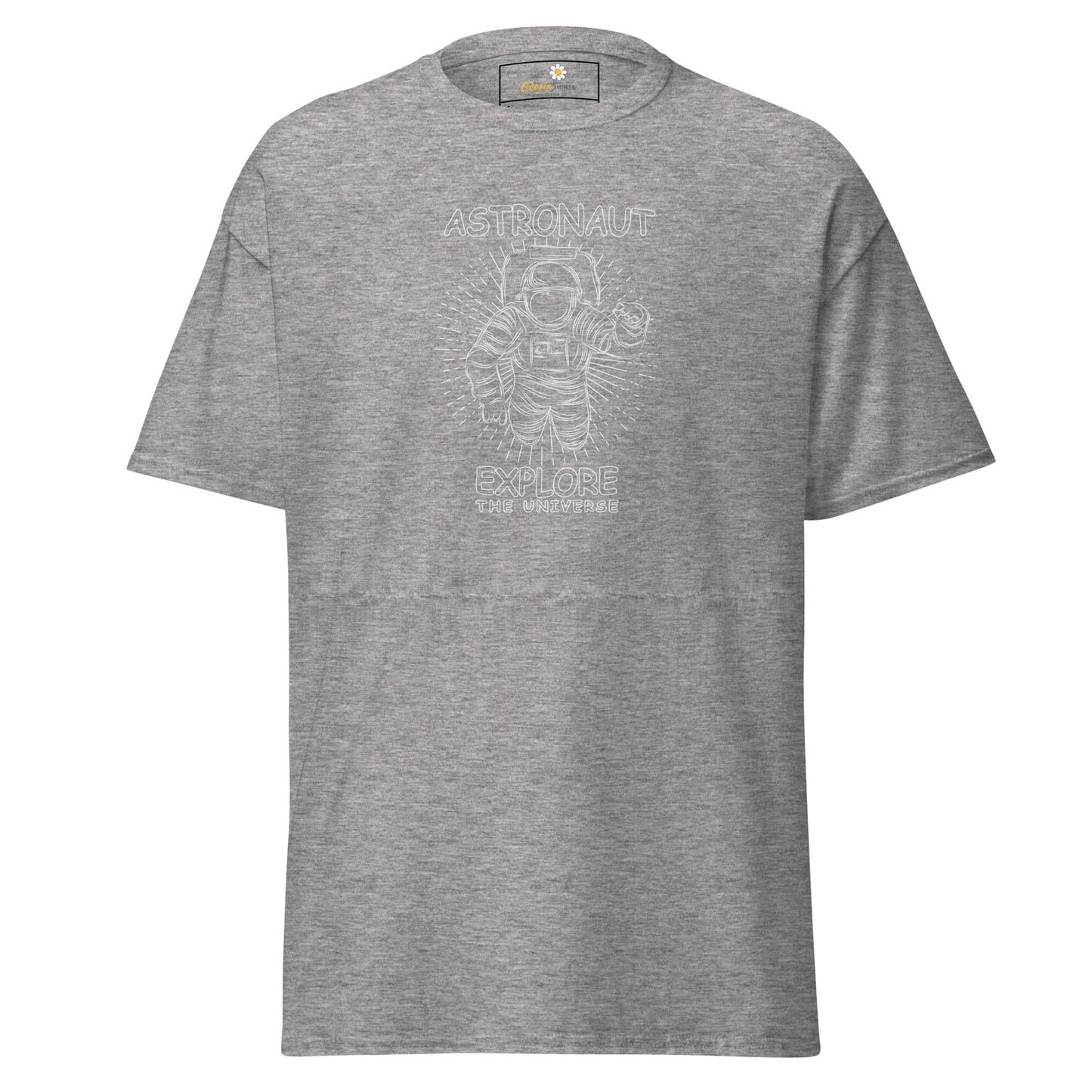 Unisex classic t-shirt - ASTRONAUT EXPLORE UNIVERSE - REGULAR - Sport Grey / S