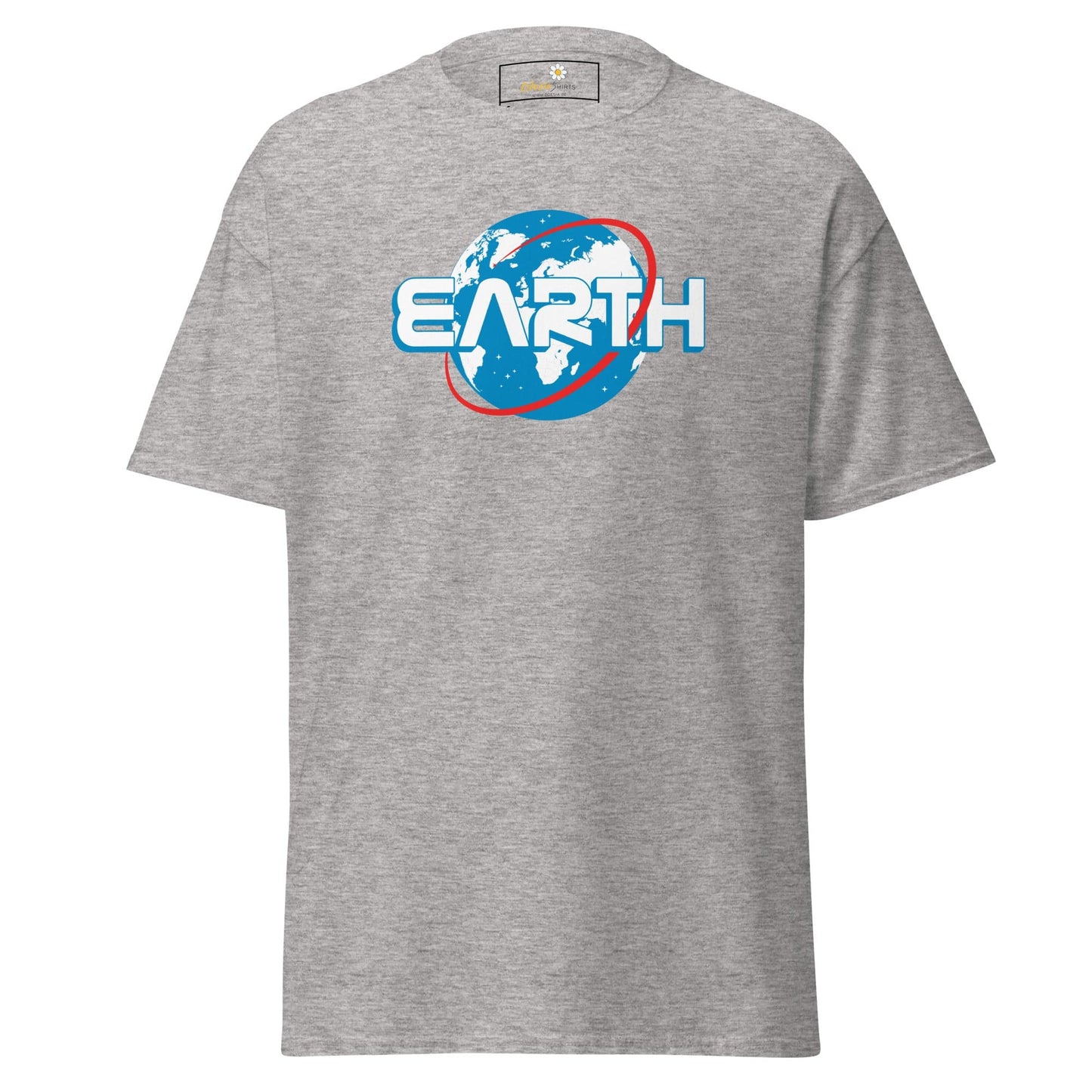 Unisex classic t-shirt - SPACE ASTRONAUT EARTH - REGULAR - Sport Grey / S