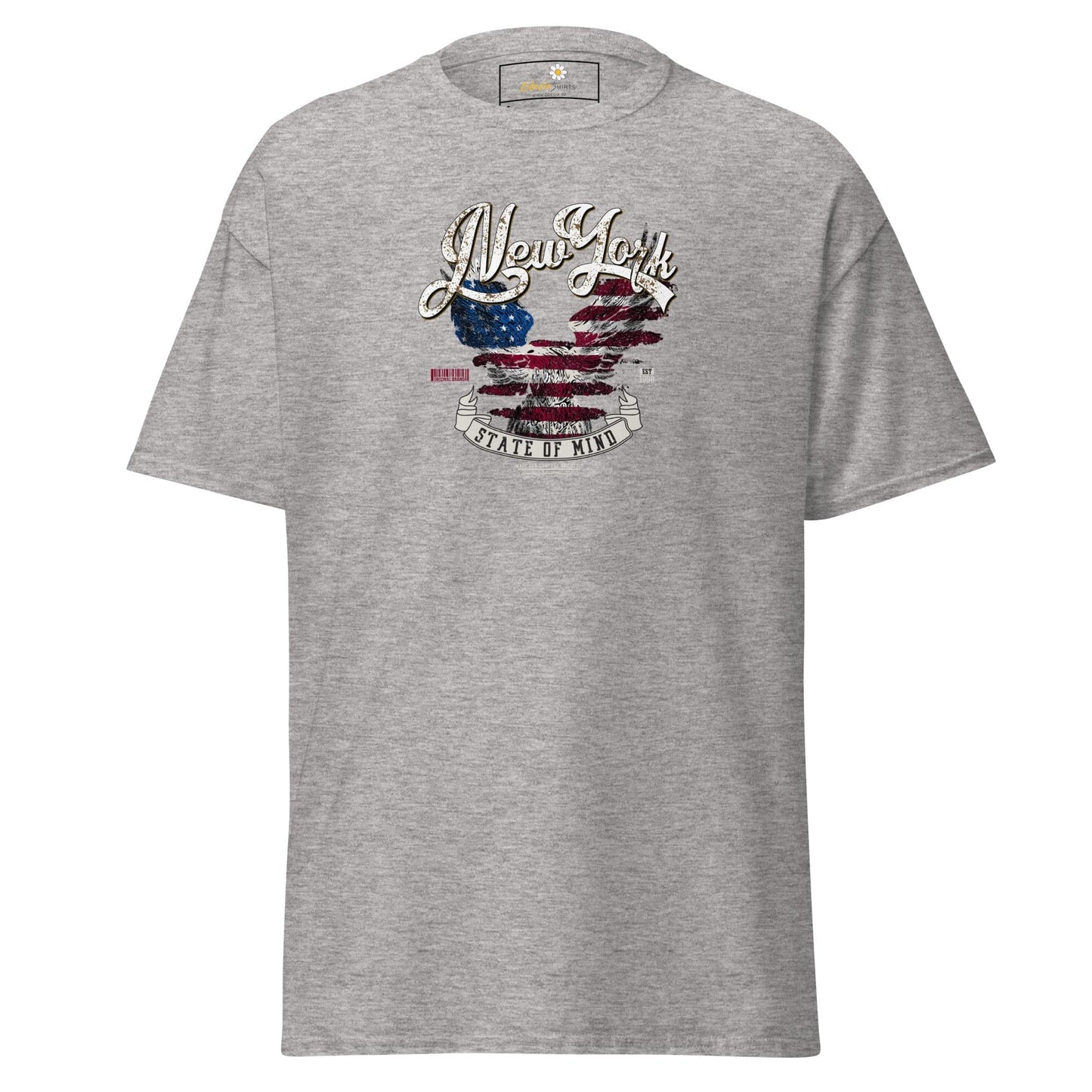 Unisex classic t-shirt - COUNTRY NEW YORK STATE OF MIND - REGULAR - Sport Grey / S