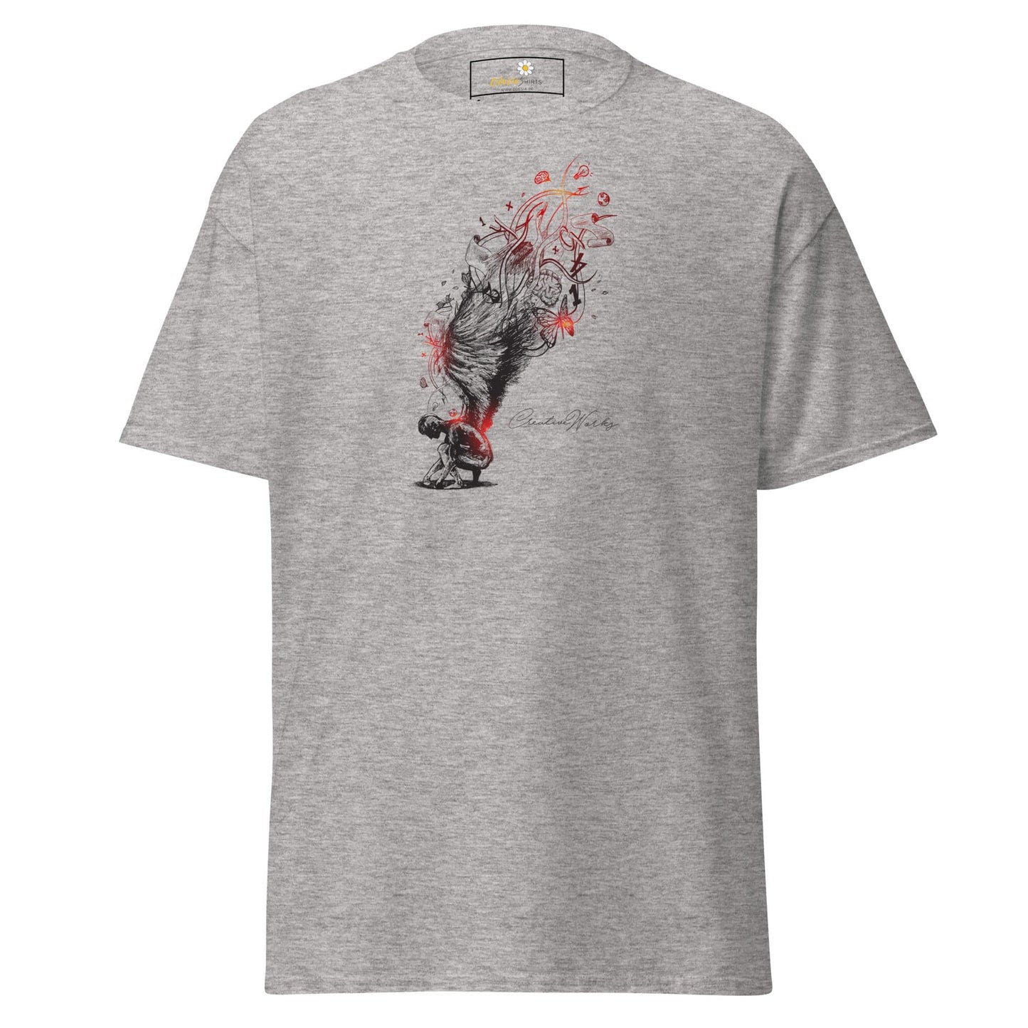 Unisex classic t-shirt - FANTASY ANGEL GLORY - REGULAR - Sport Grey / S