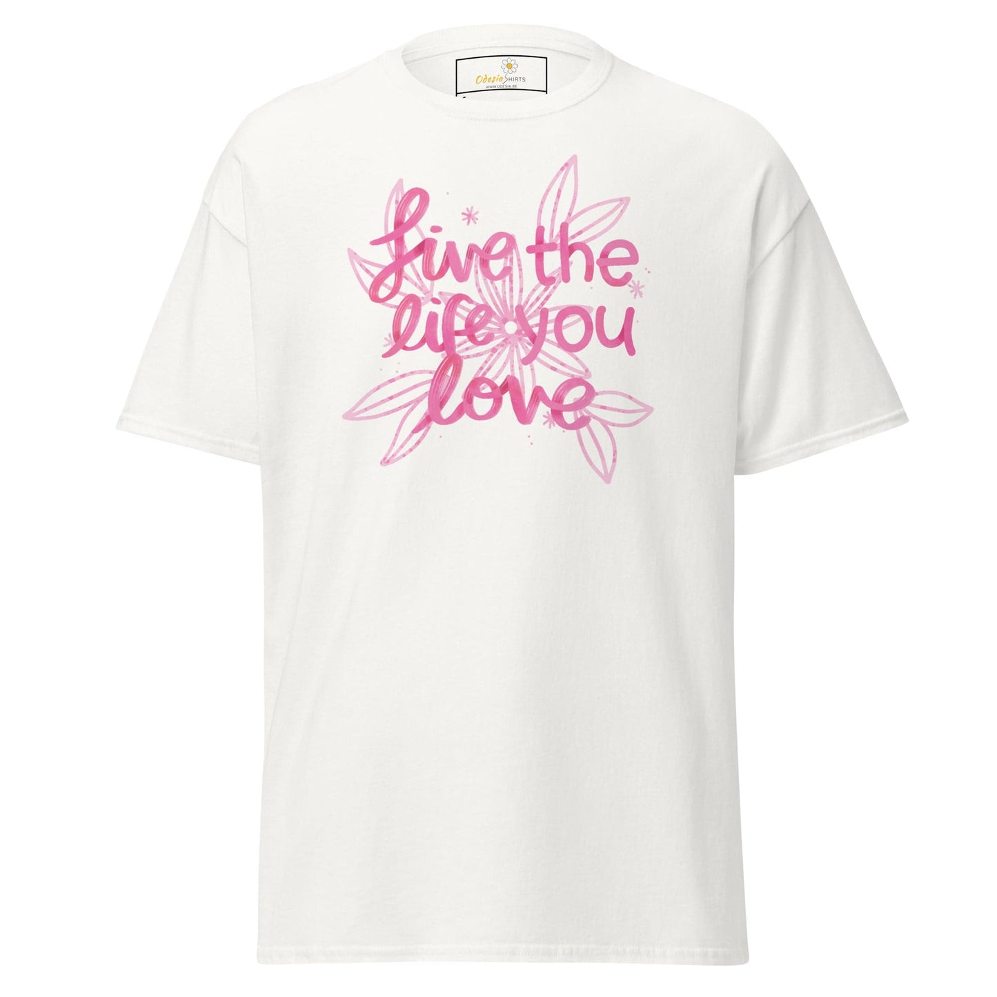 Unisex classic t-shirt - POSITIVE LIFE YOUR LIFE - REGULAR - White / S