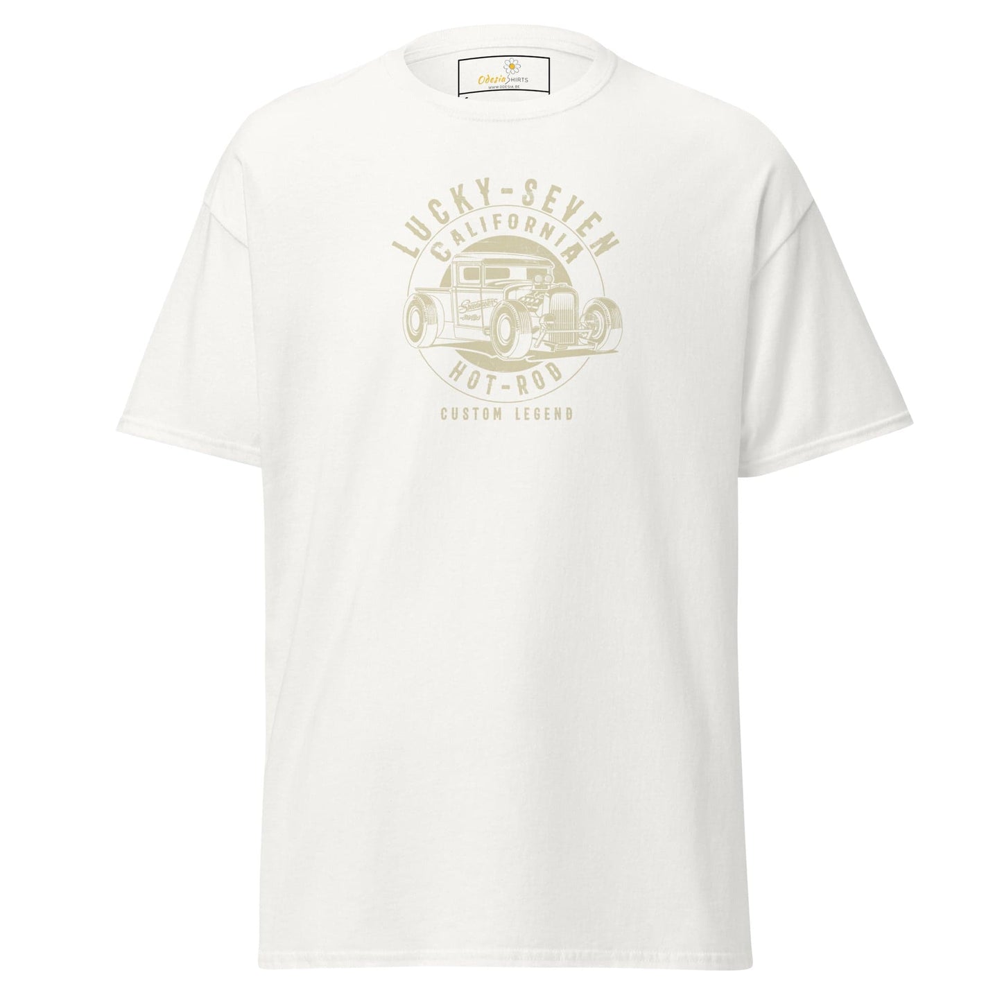 Unisex classic t-shirt - MOTOR LUCKY SEVEN - REGULAR - White / S
