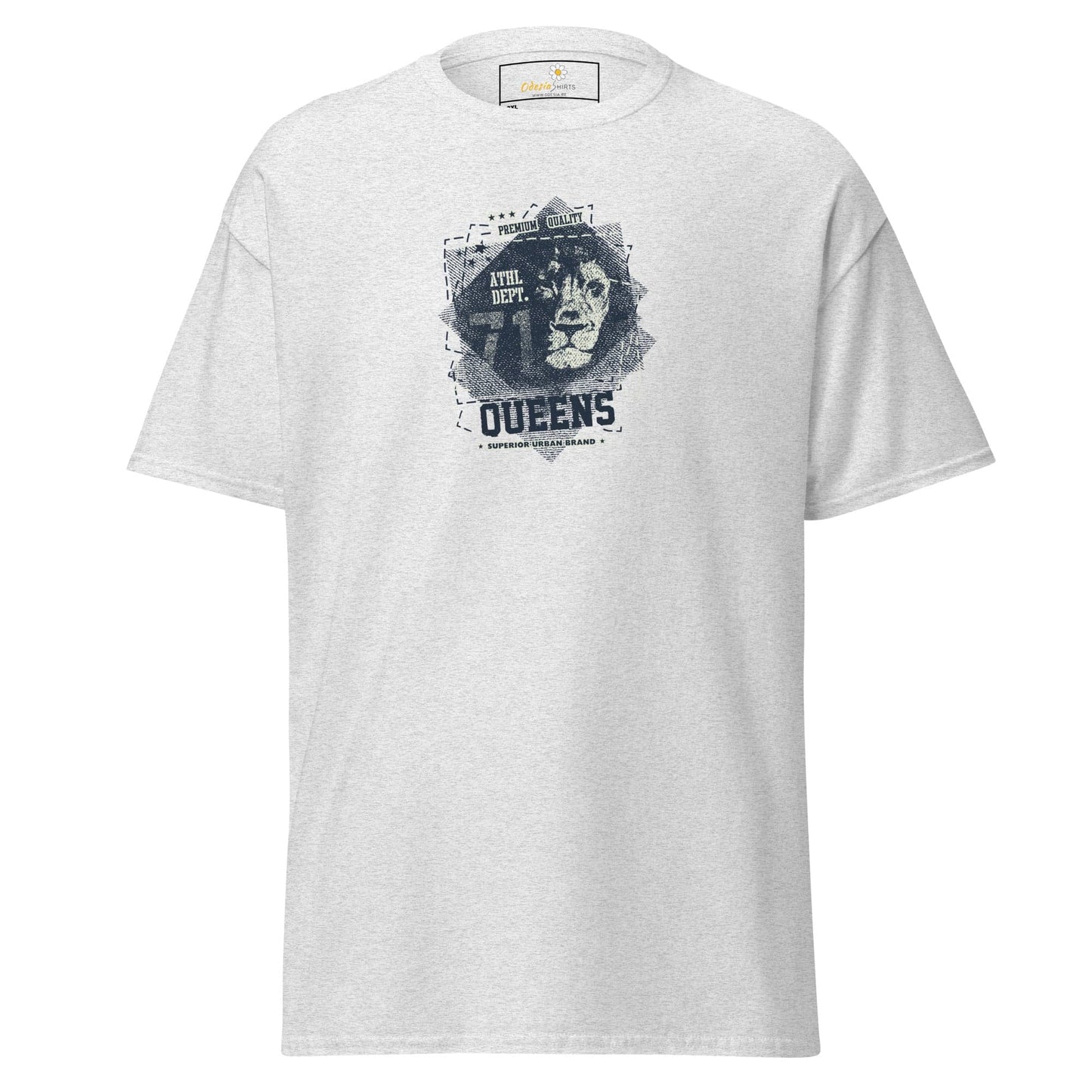 White T-shirt with lion graphic from T-SHIRT DESIGN TEE for Men and Women in 2XL to 5XL
