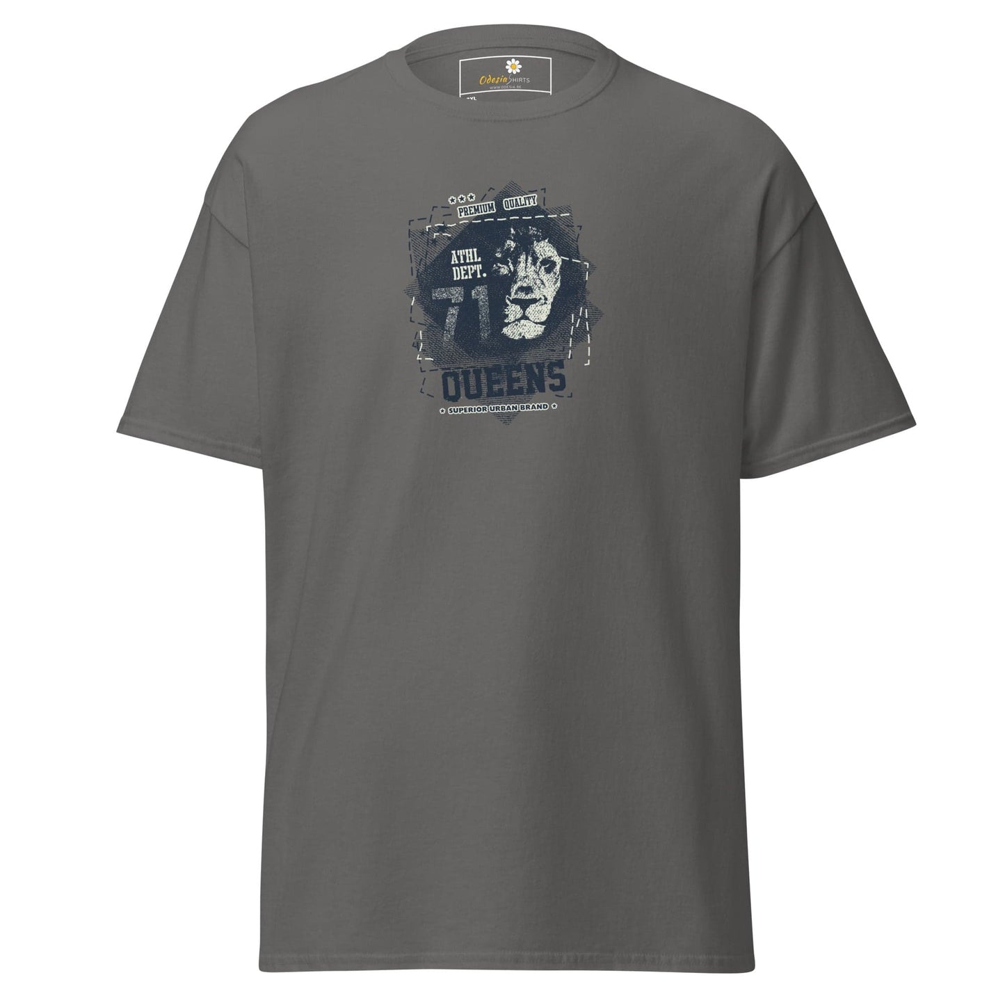 Gray graphic T-shirt for men and women available in 2XL to 5XL sizes