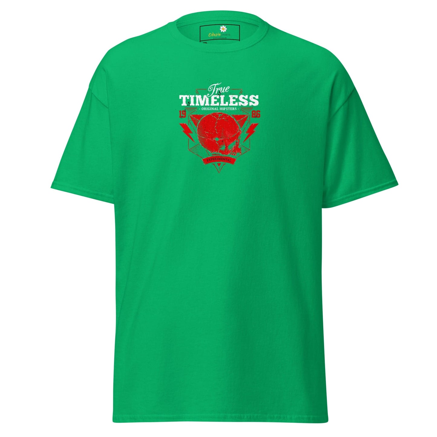 Green T-shirt with graphic design for men and women in 2XL to 5XL sizes
