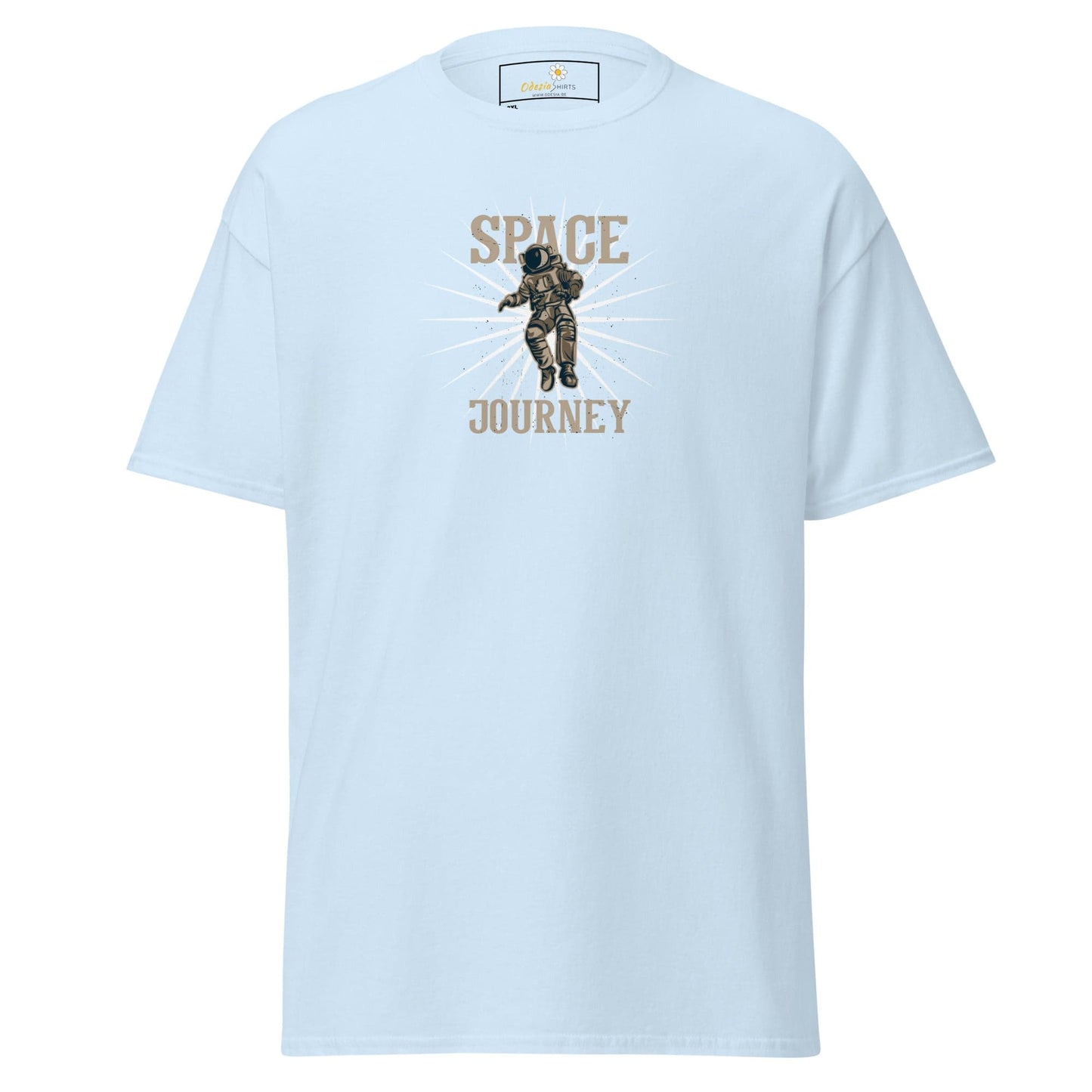 Light blue T-shirt displayed in T-SHIRT DESIGN TEE for Men and Women sizes 2XL to 5XL